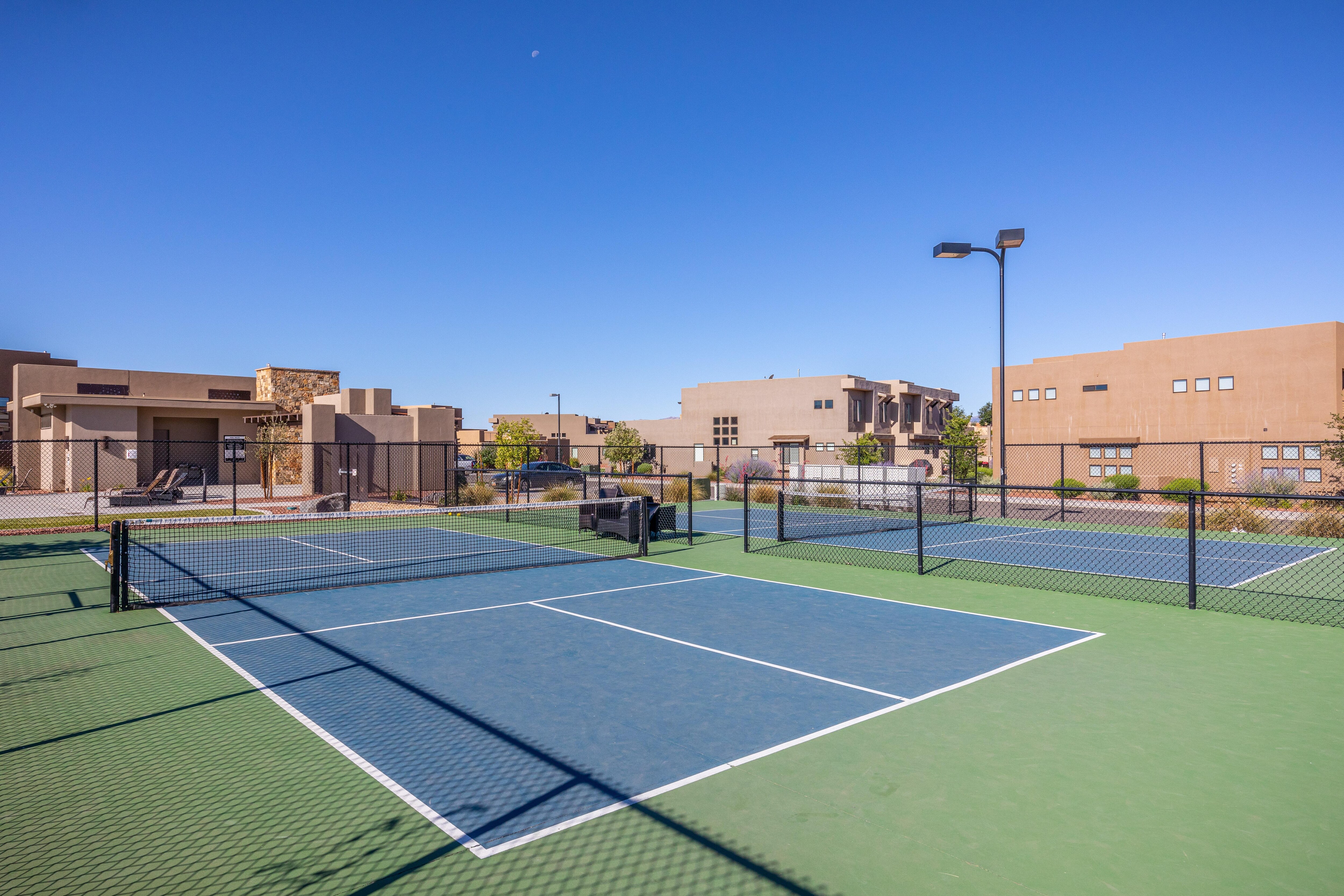 Amenity 1 includes two pickleball courts that you can use during your stay.