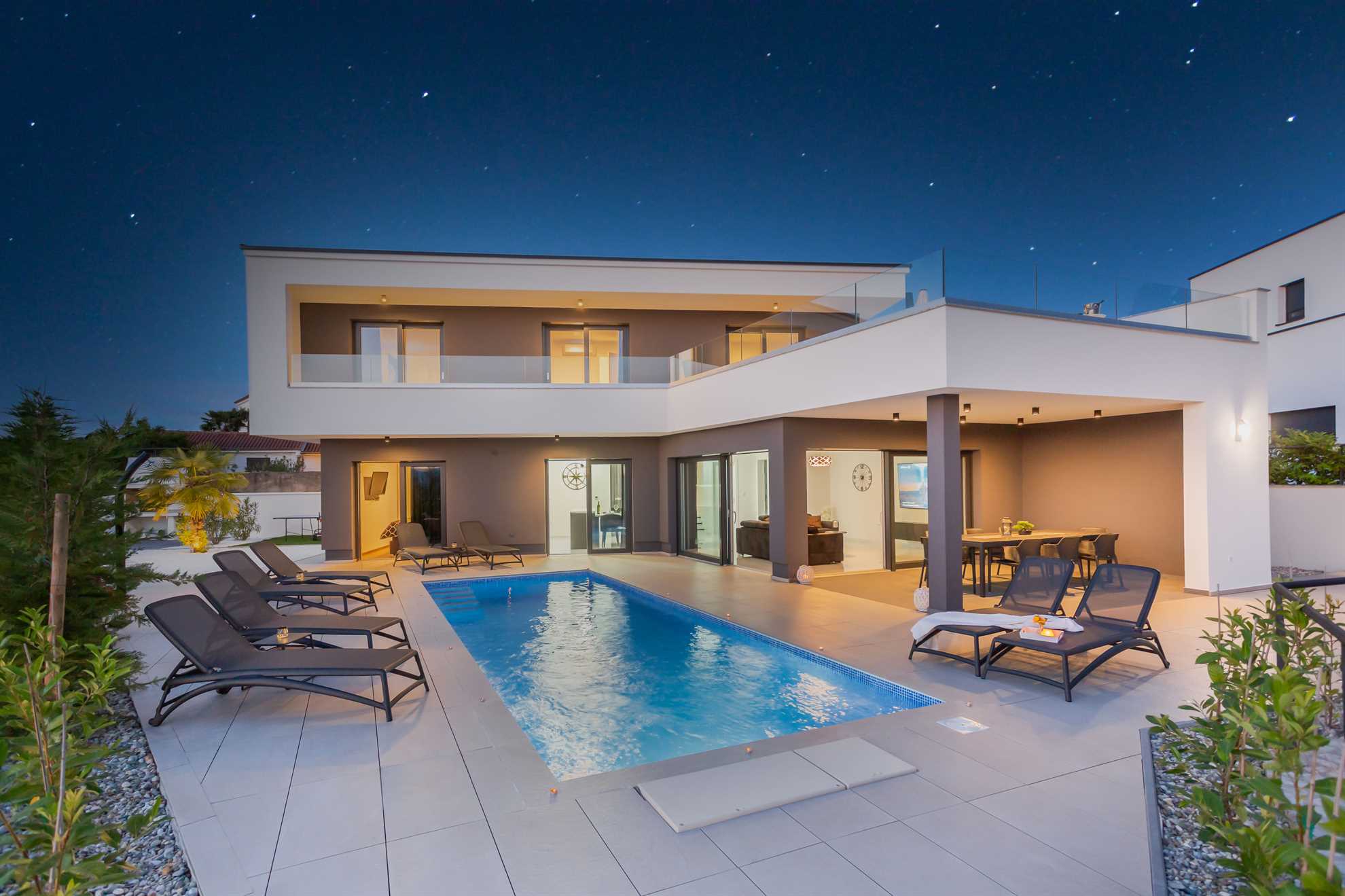 Property Image 1 - Beautiful Modern Villa with Heated Pool in Malinska