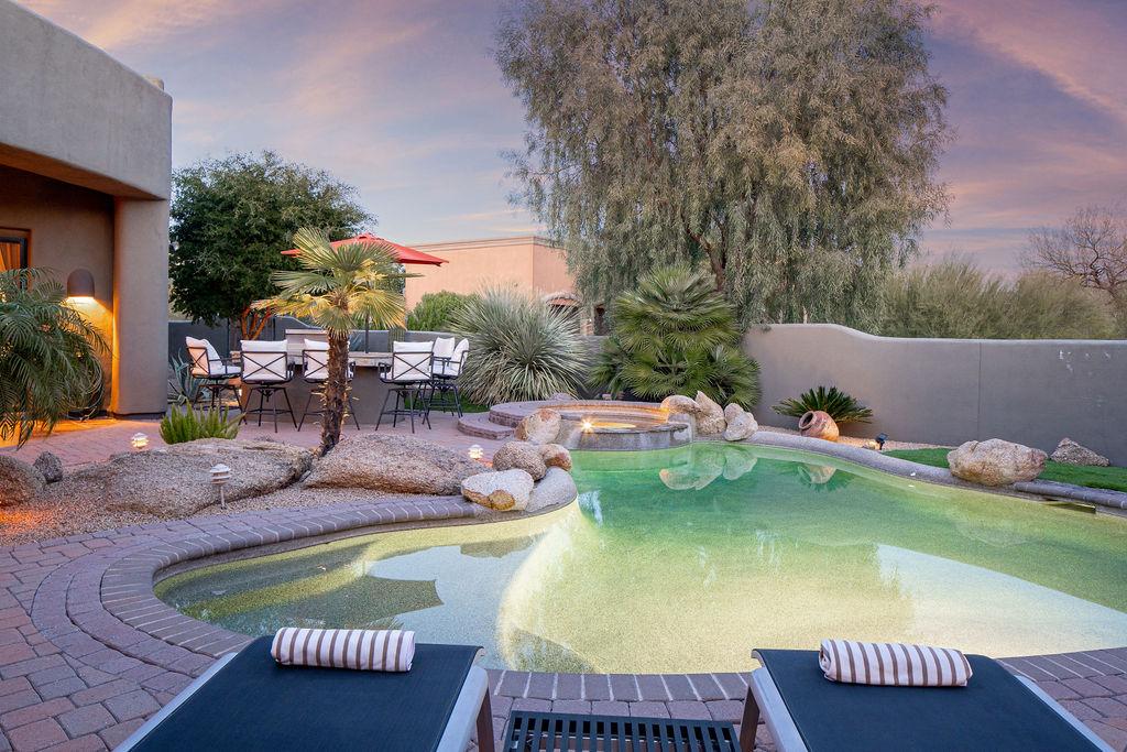 Property Image 1 - Handsome, LUX Courtyard Home N. Scottsdale, Heated Pool, Slot Machines, Grill Station!