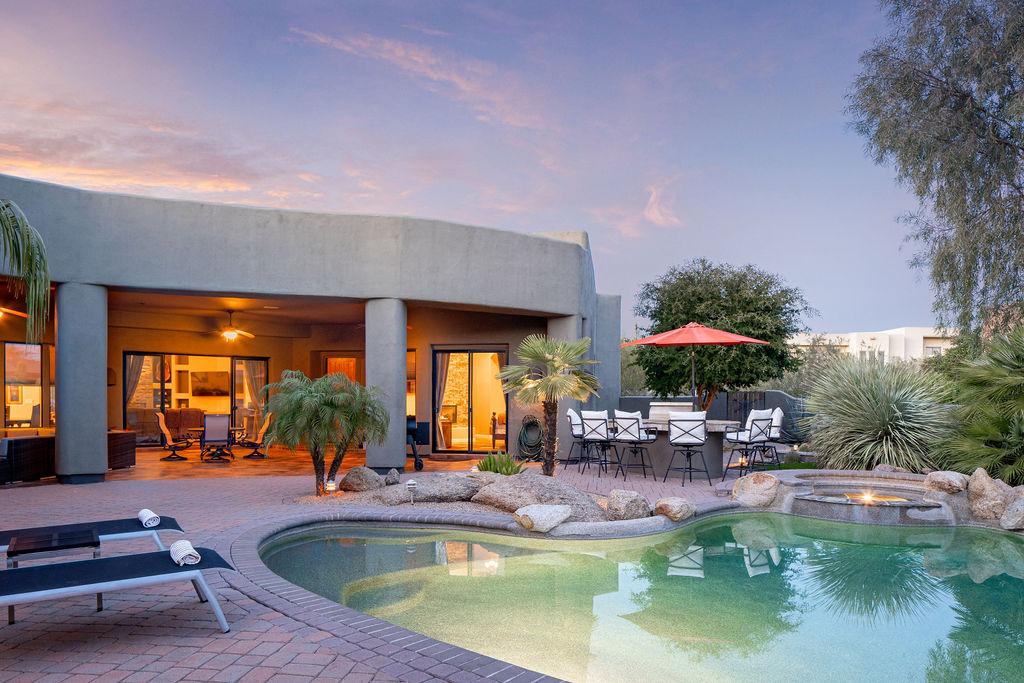 Property Image 2 - Handsome, LUX Courtyard Home N. Scottsdale, Heated Pool, Slot Machines, Grill Station!