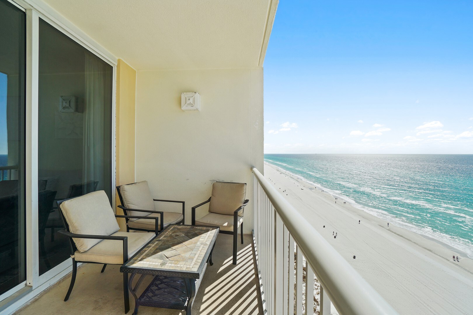 Balcony with Direct Beach and Gulf View