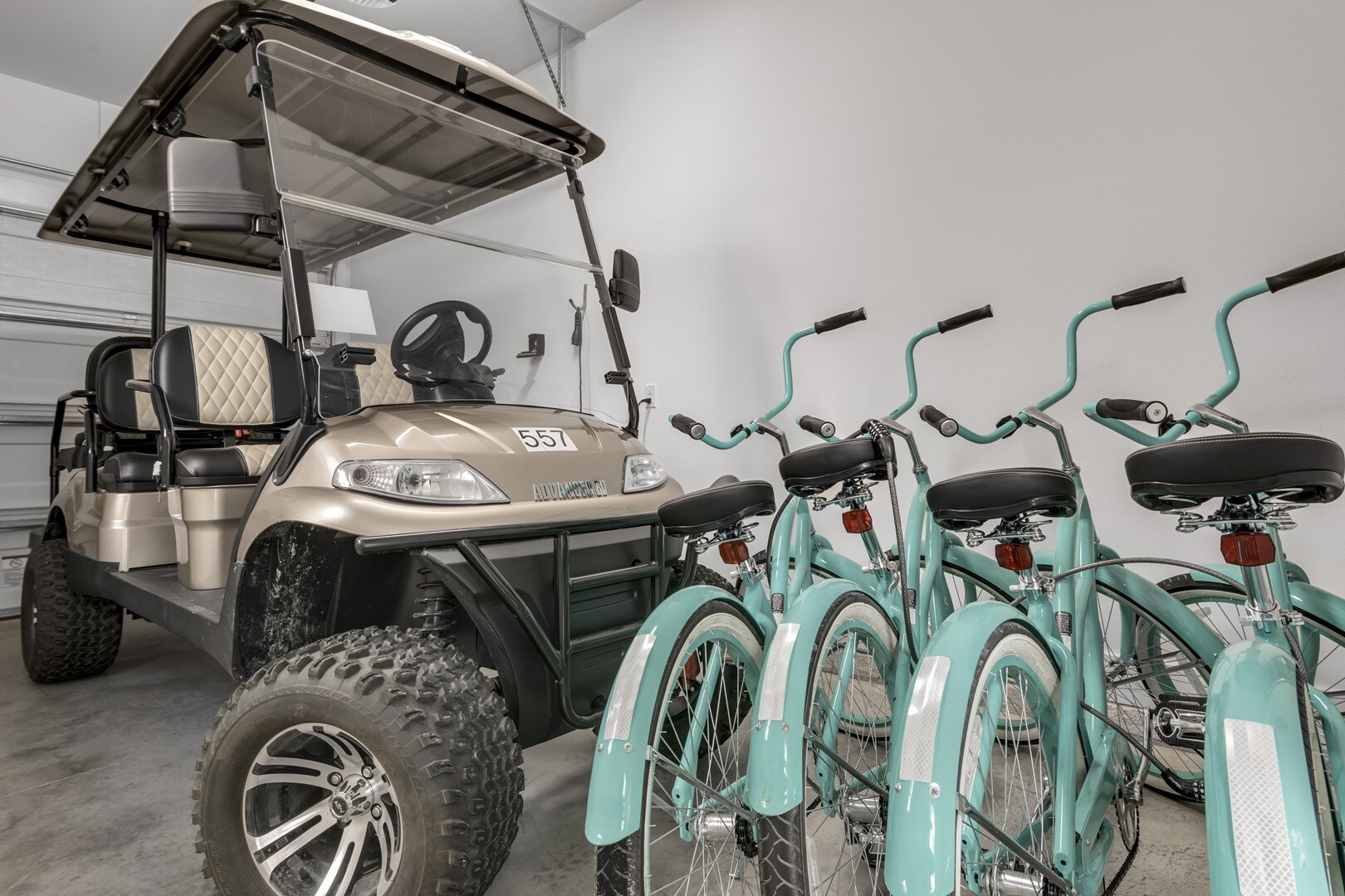 Golf Cart and Bikes Included