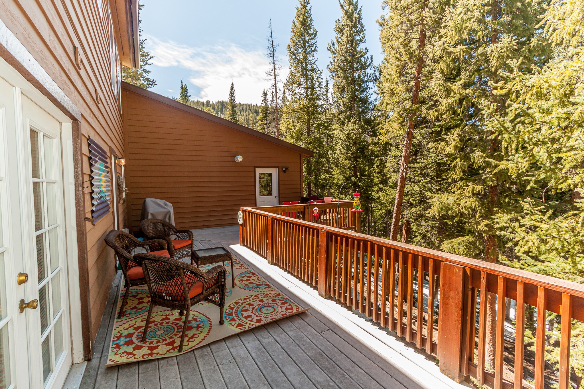 Spacious Private Deck with Beautiful Treed Views.