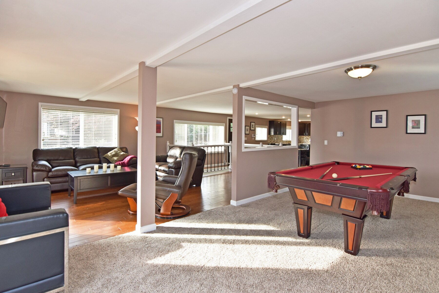 Gather in the game room for a round of pool.