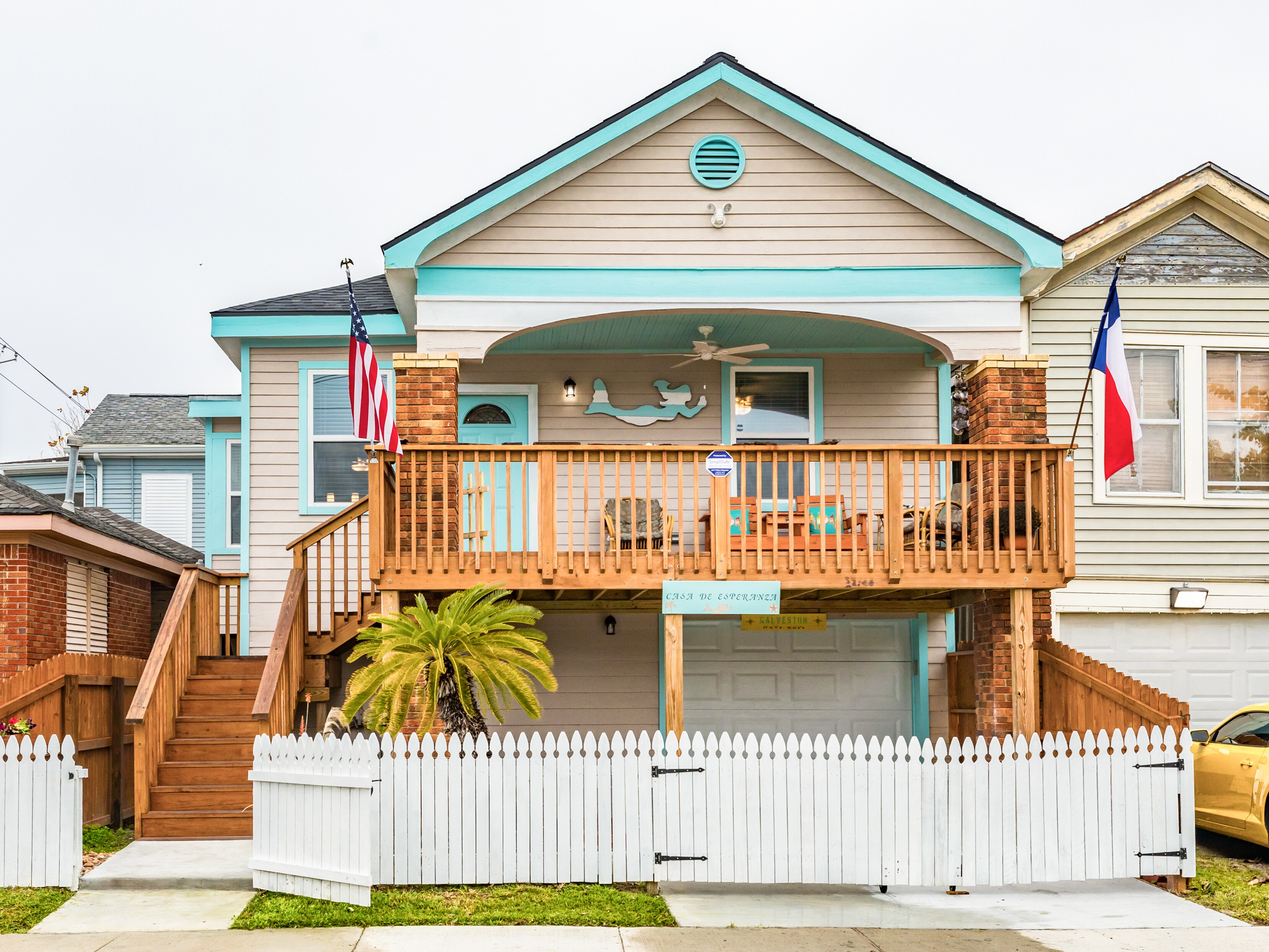 A short walk to the beach and the Historic Pleasure Pier, this 3BR home is ...