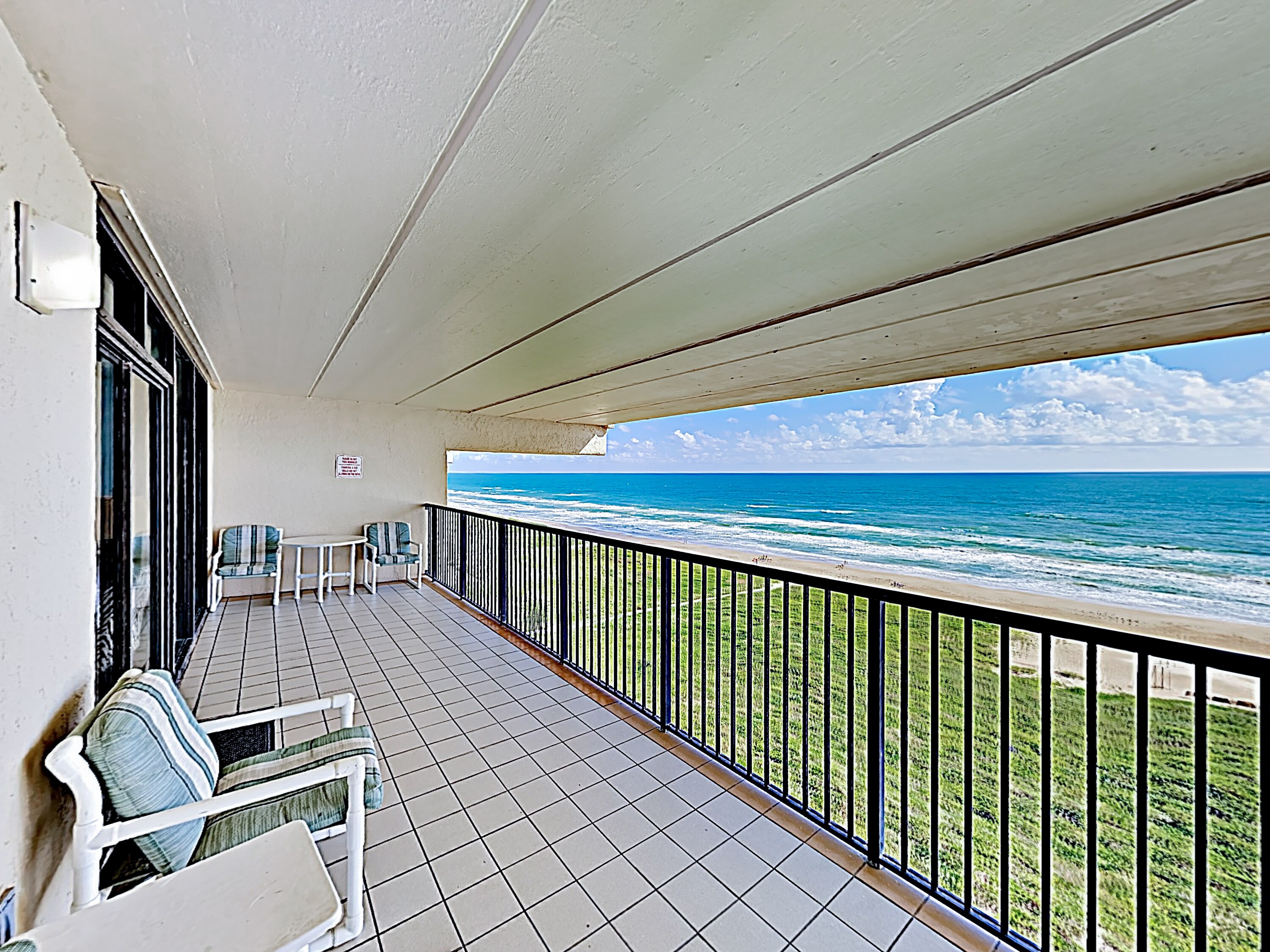 Delight in expansive Gulf views from your large private balcony.