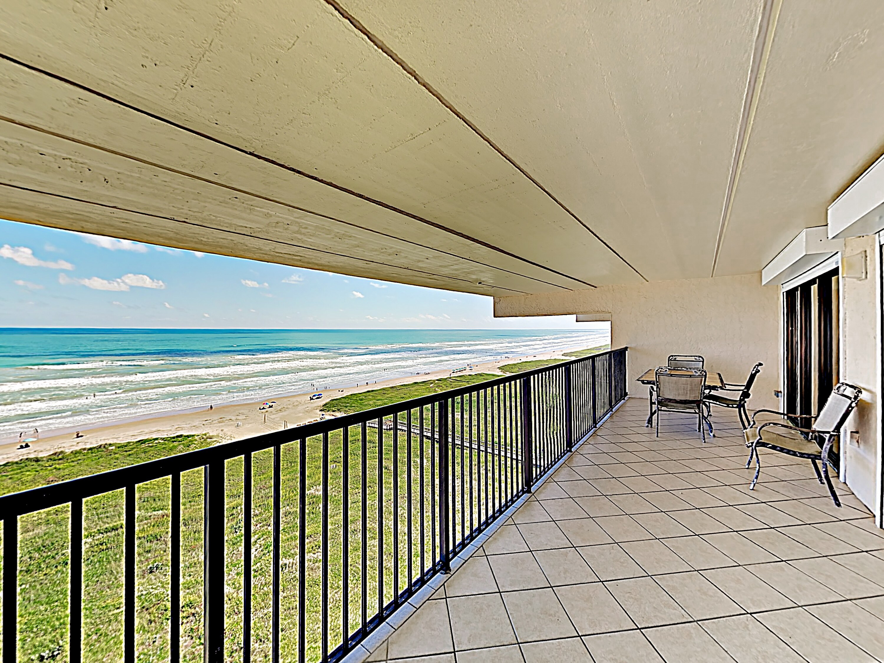 Watch the waves crash against the sand from the 10th-floor balcony.