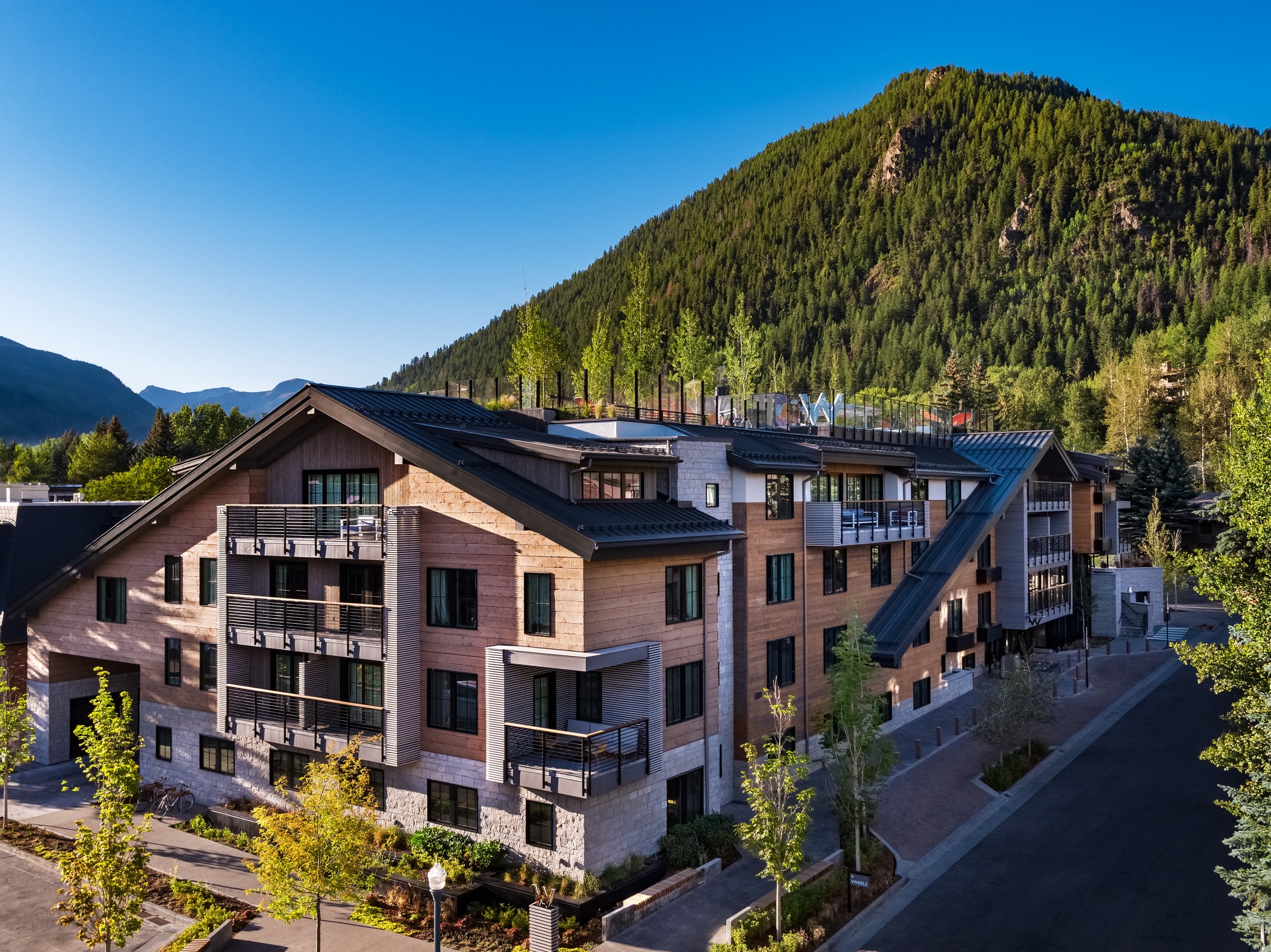 Private two and three-bedroom residences with panoramic mountain views