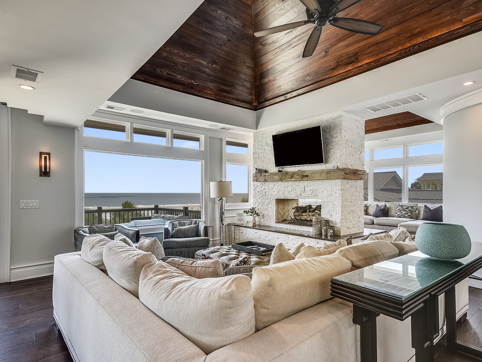 Living Area with Ocean Views on the 3rd Level at 18 Brigantine