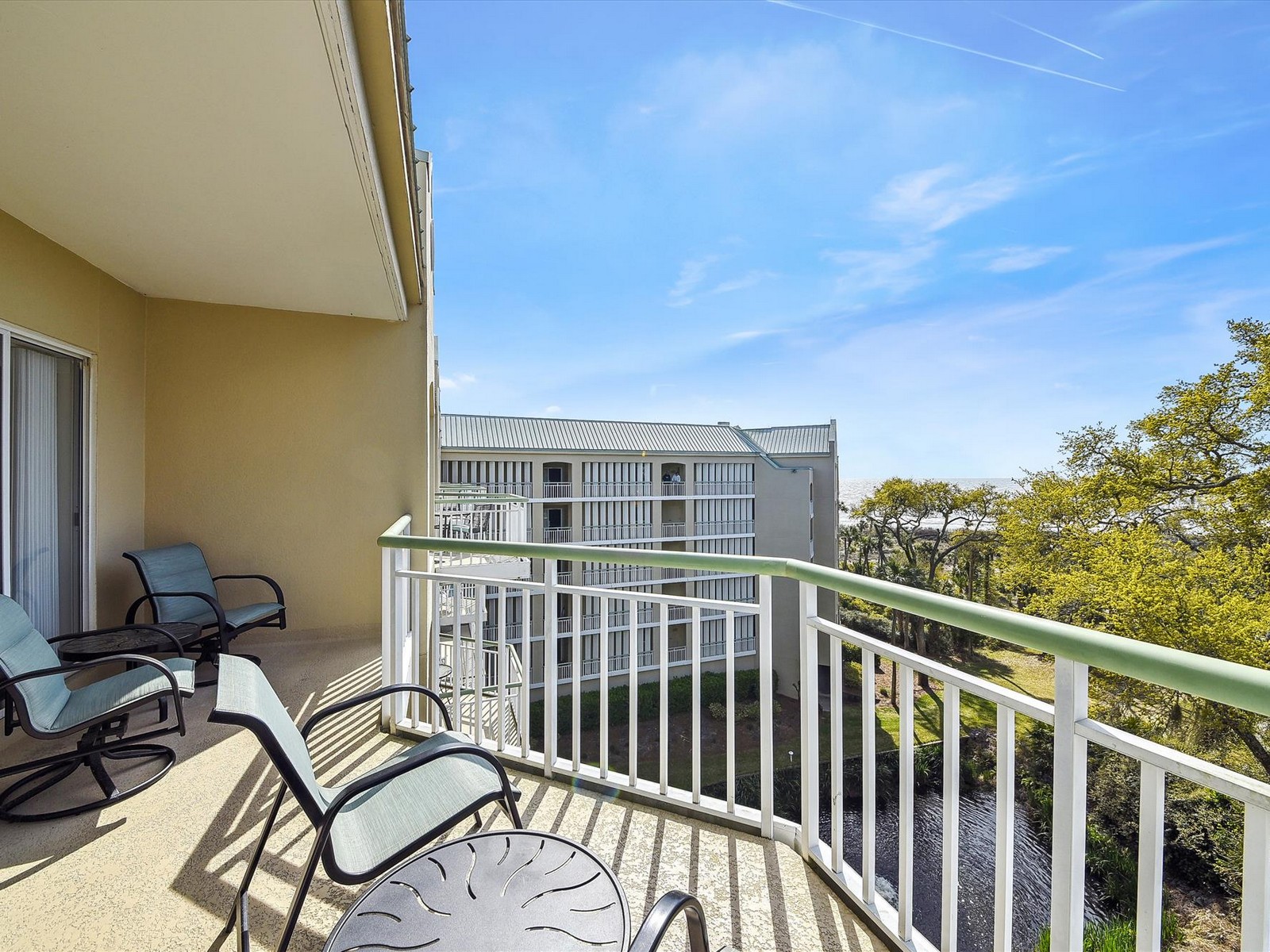 Private 5th Floor Balcony with Ocean Views at 501 Windsor Place