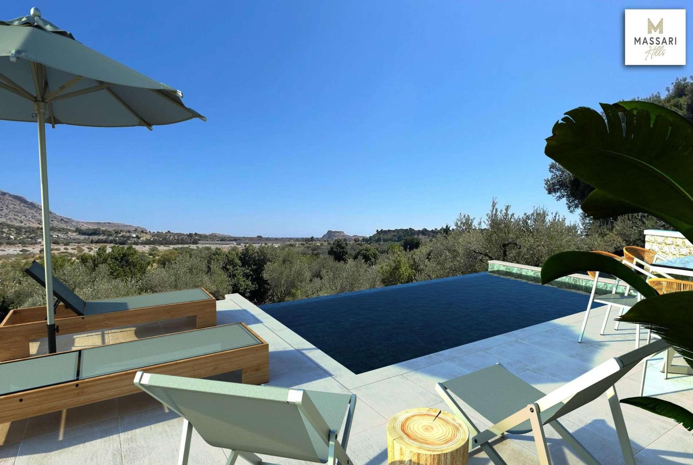 Property Image 2 - New modern villa with pool 10 mins walk  amenities