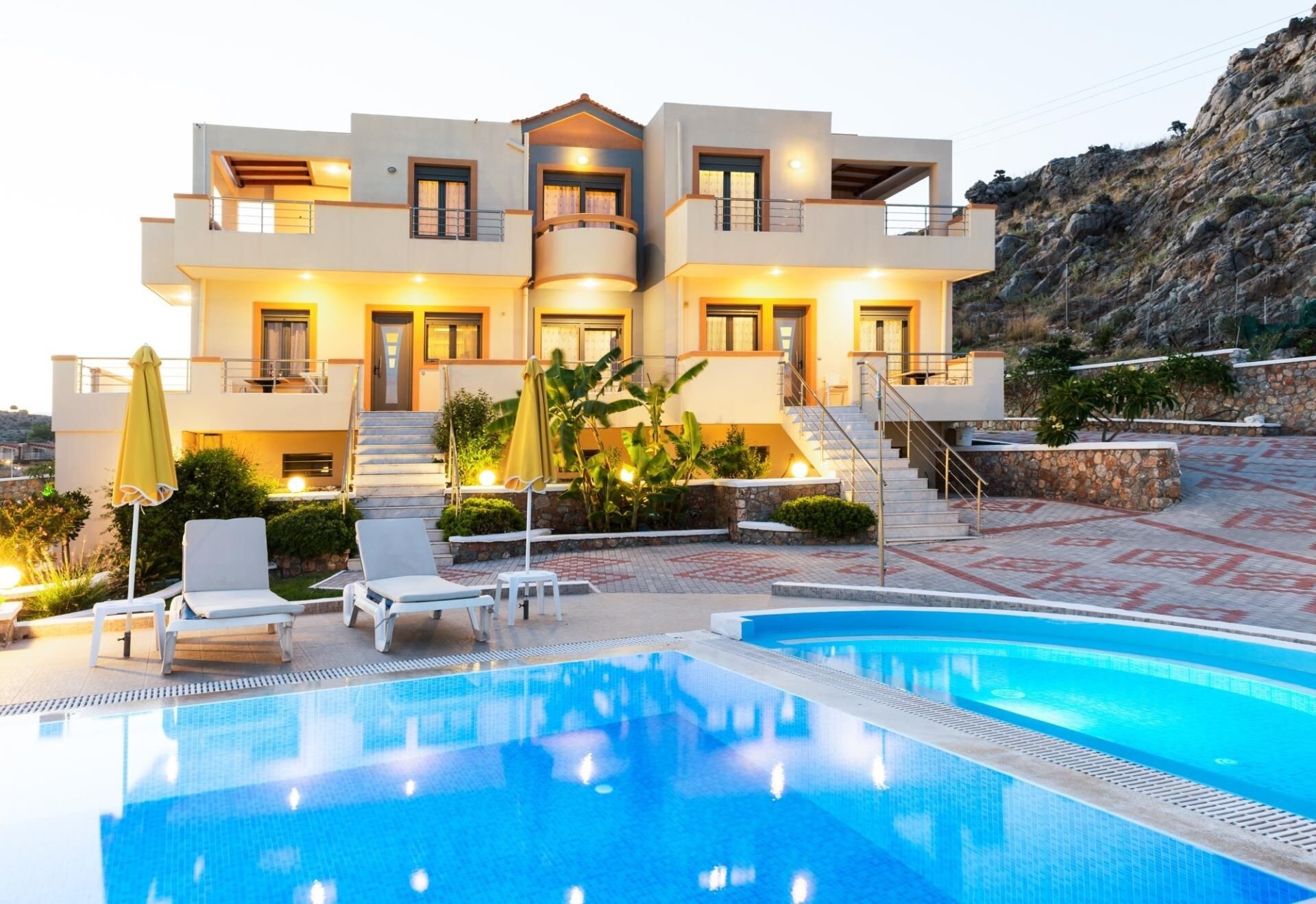 Property Image 1 - Pefki Sea View Villas Rhodes Three-bedroomed villa for up to 6 people with private pool
