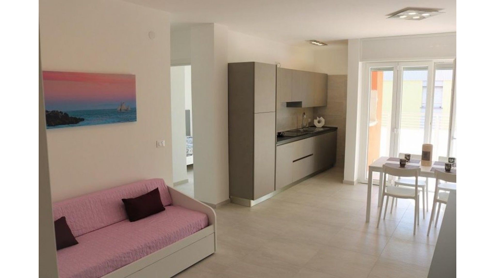 Property Image 1 - Modern Apartment with terrace 50m from the beach - Private Beach Place Included