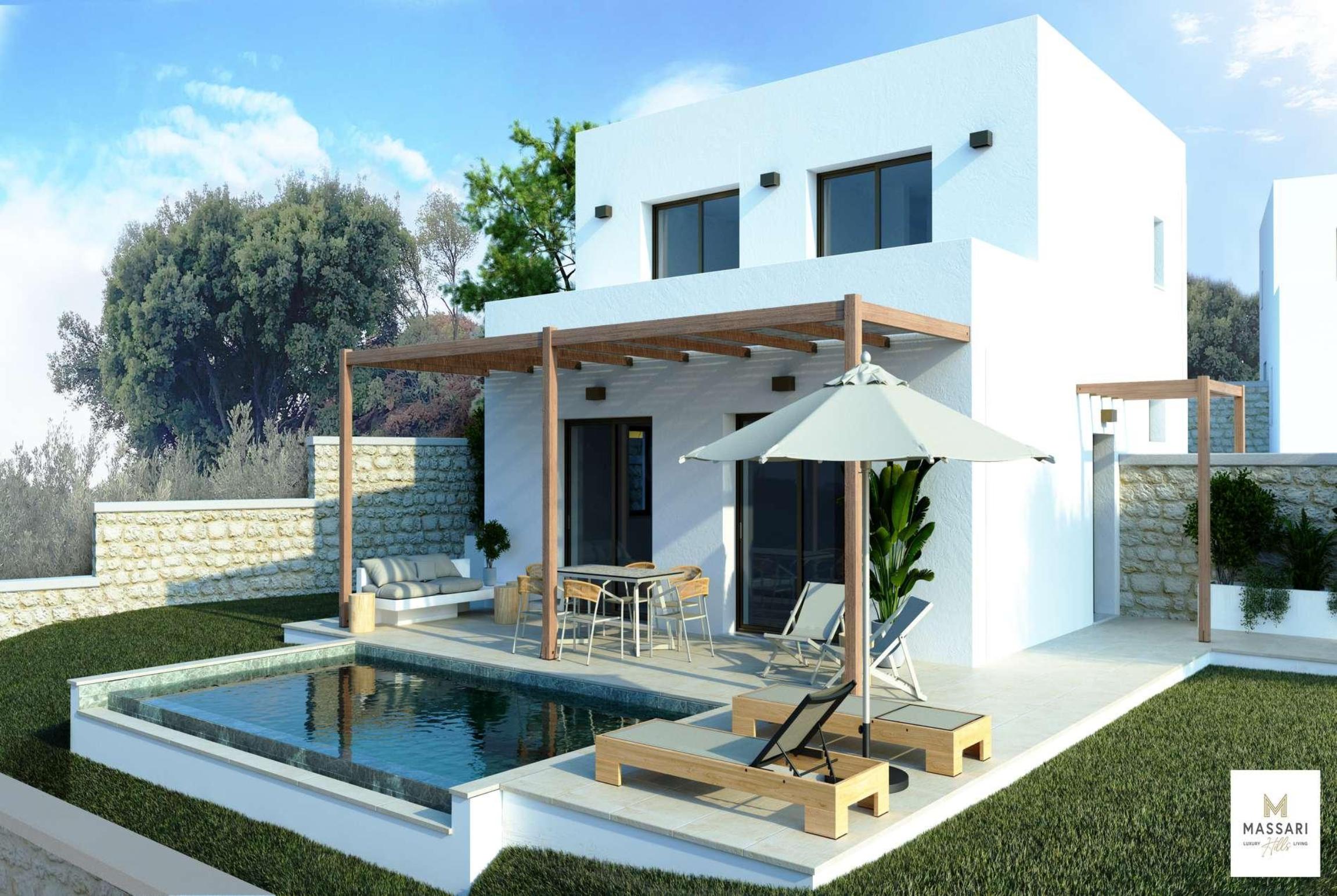 Property Image 1 - New modern villa with pool 10 mins walk  amenities