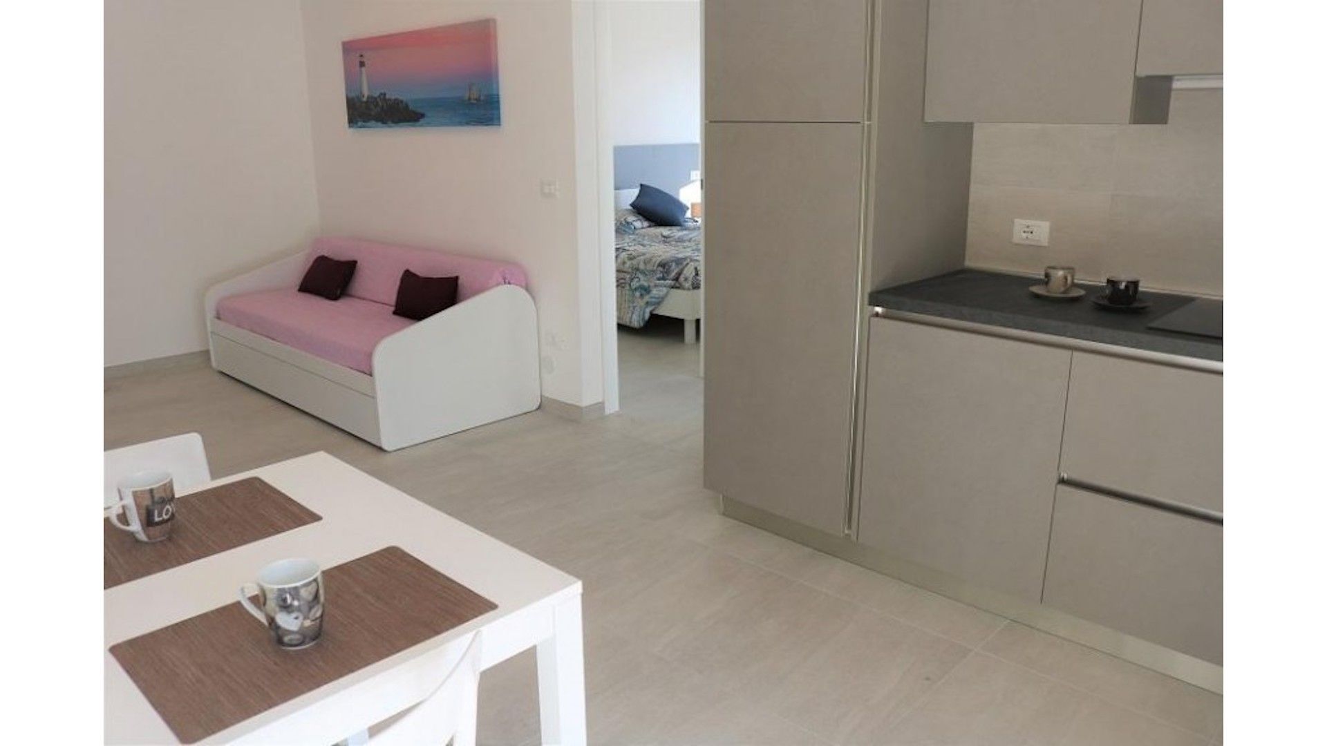 Property Image 2 - Modern Apartment with terrace 50m from the beach - Private Beach Place Included