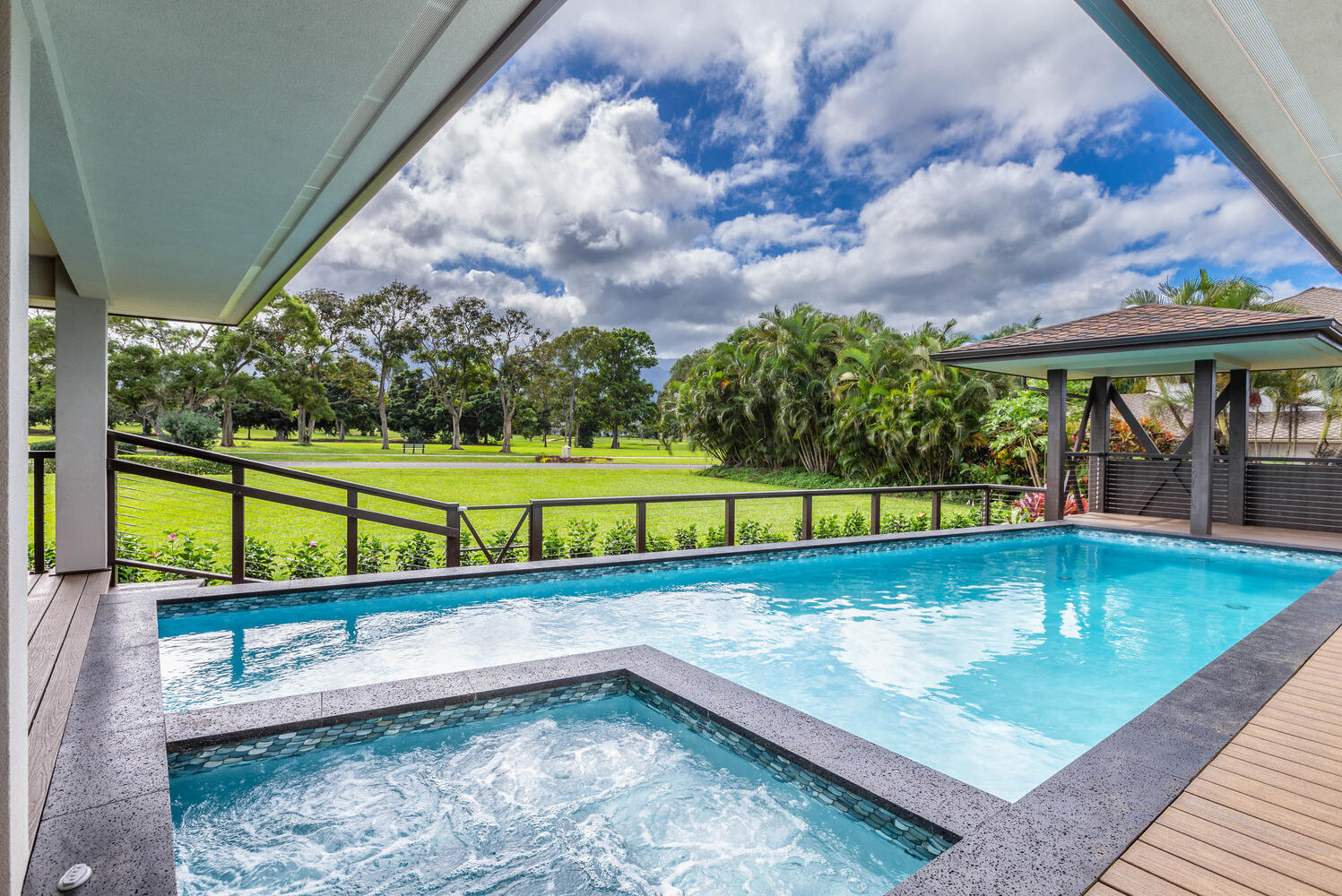 Relax in the amazing Pool Area with Hot Tub