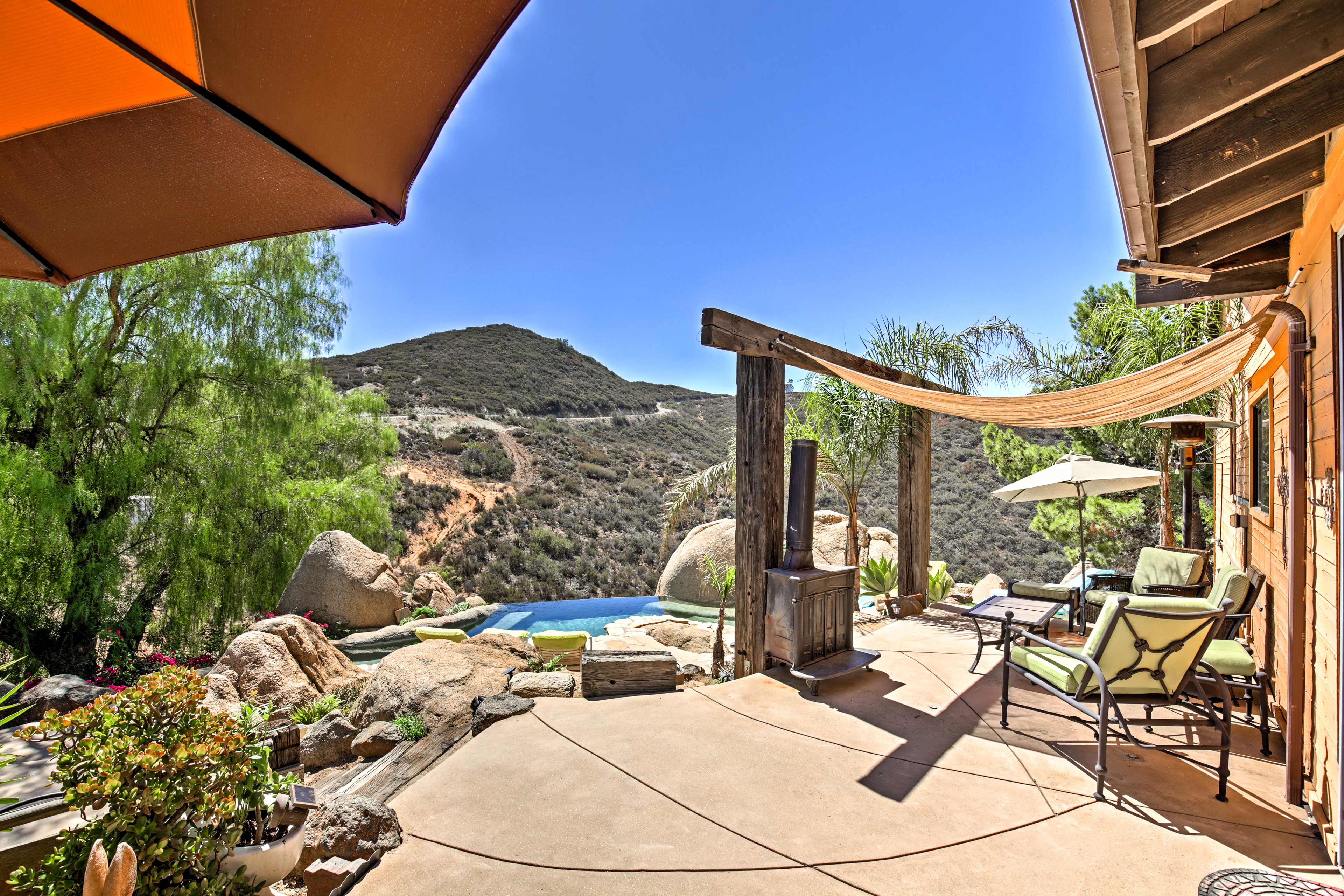 Tranquil Mountain Retreat w/Pool + Views in Jamul!