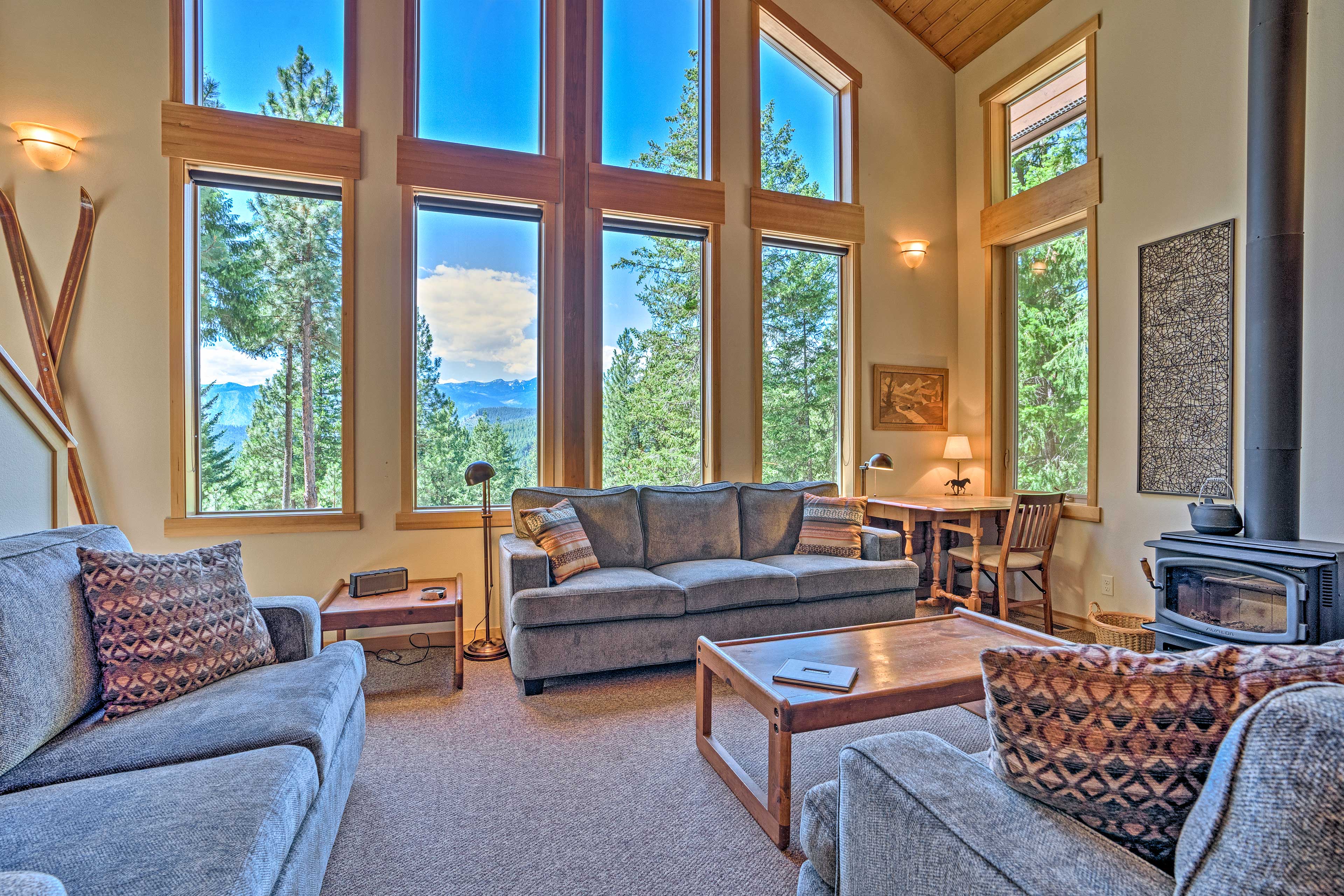 Property Image 1 - Secluded Leavenworth Cabin w/ Mtn Views & Fire Pit
