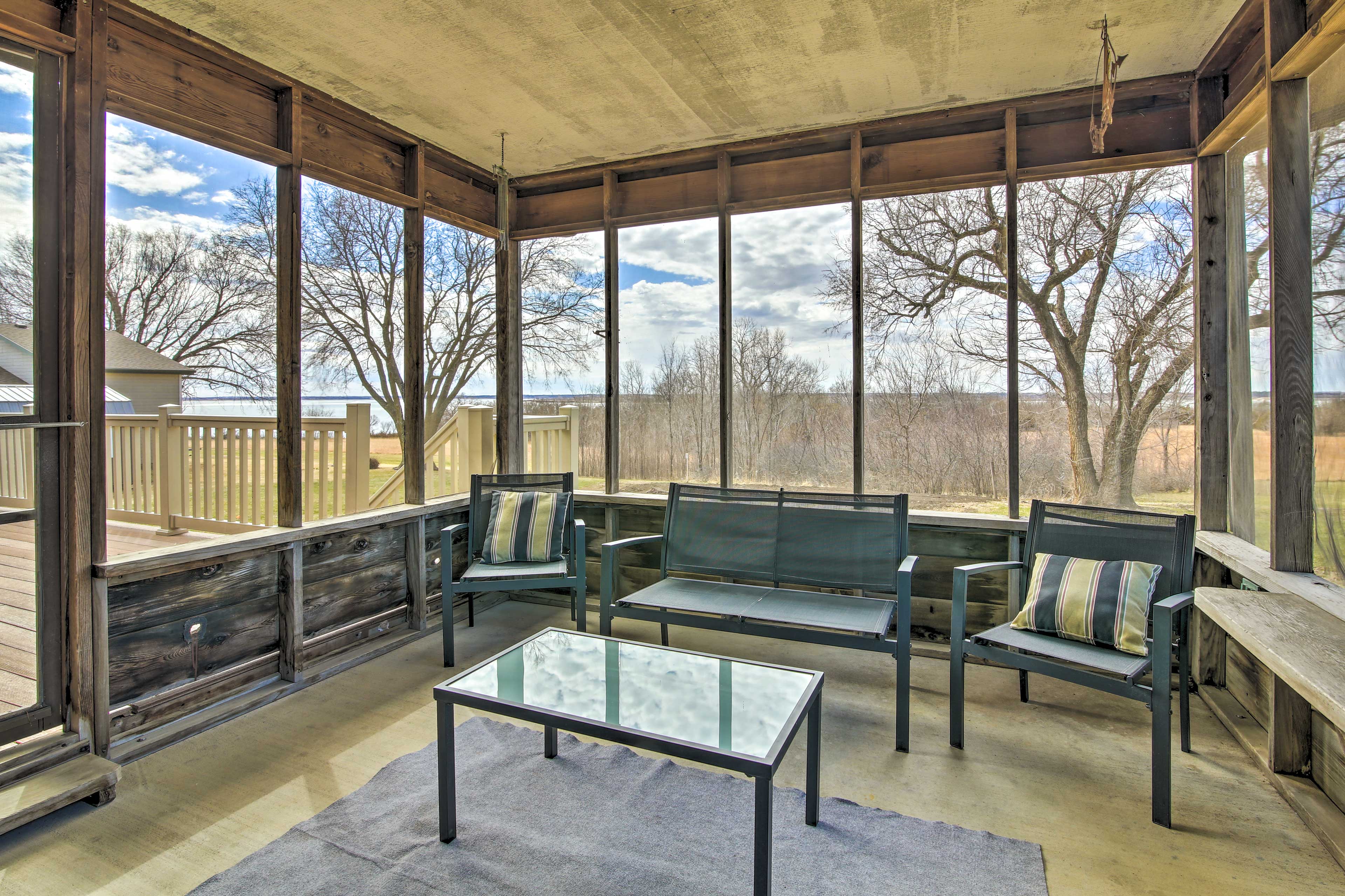 Property Image 2 - Secluded Milford Lake Home w/ Screened Porch, Deck