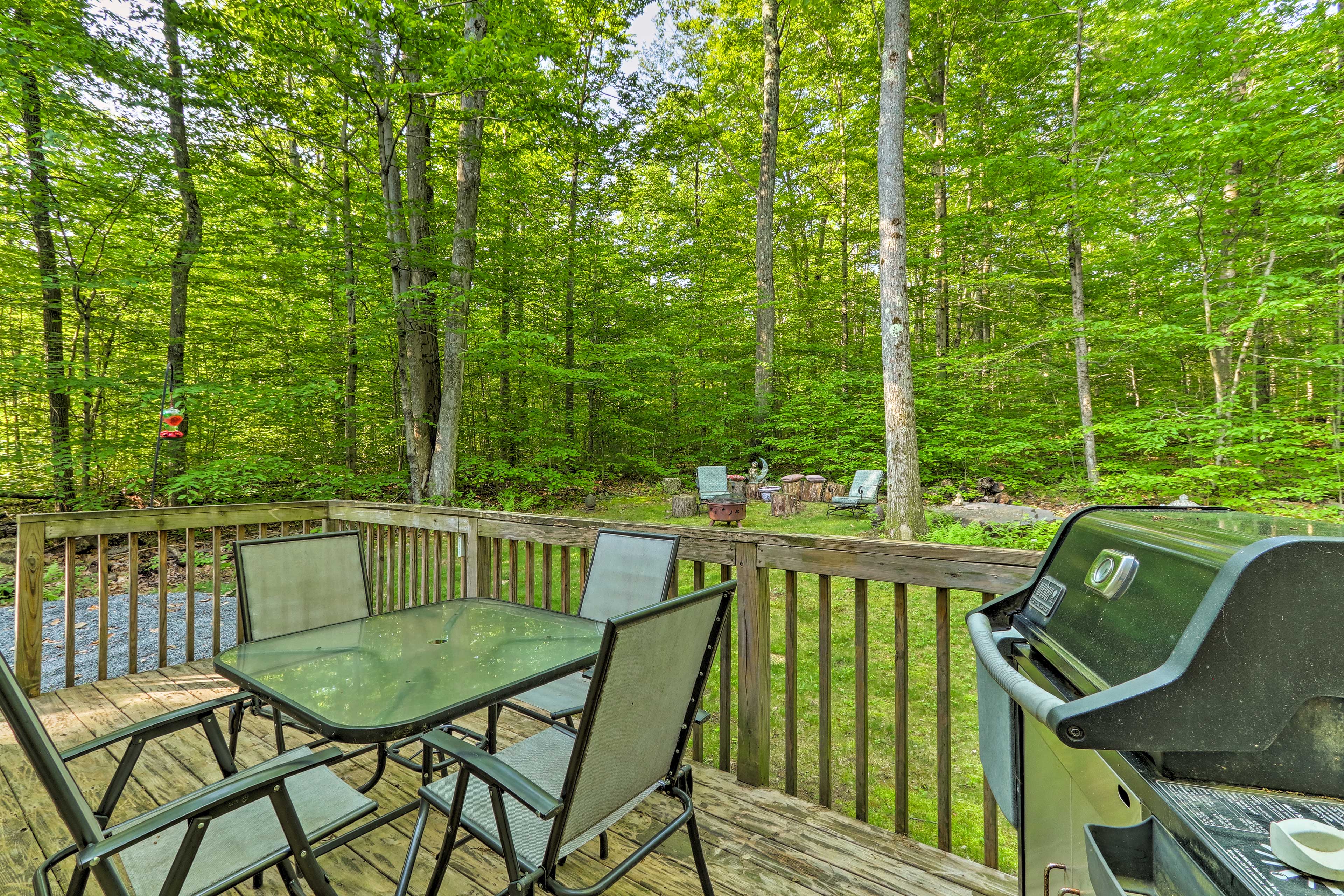 Secluded Pocono Lake Home w/ Large Deck & Fire Pit
