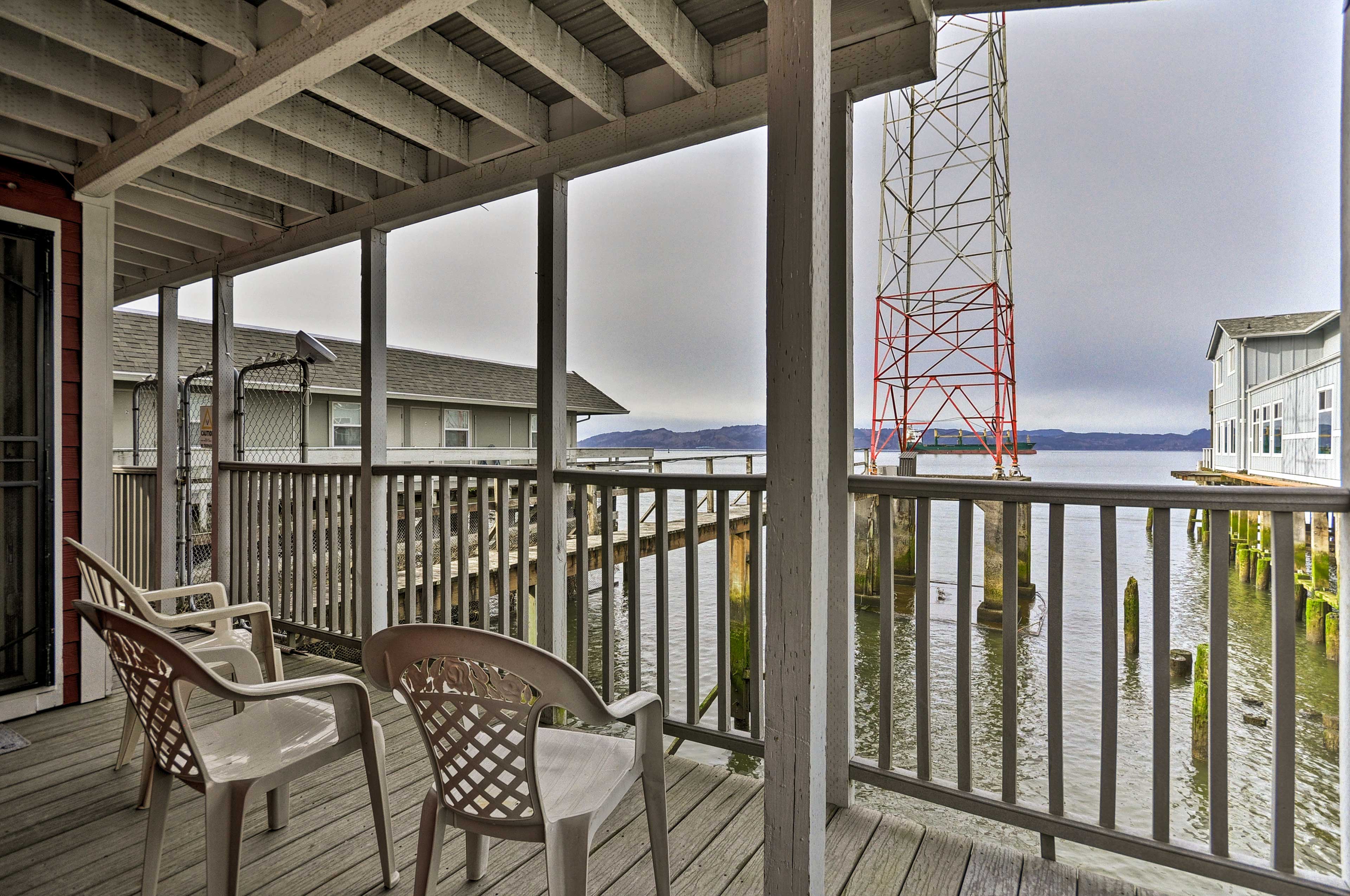 Property Image 2 - Sleek Riverfront Condo on Pier in Downtown Astoria