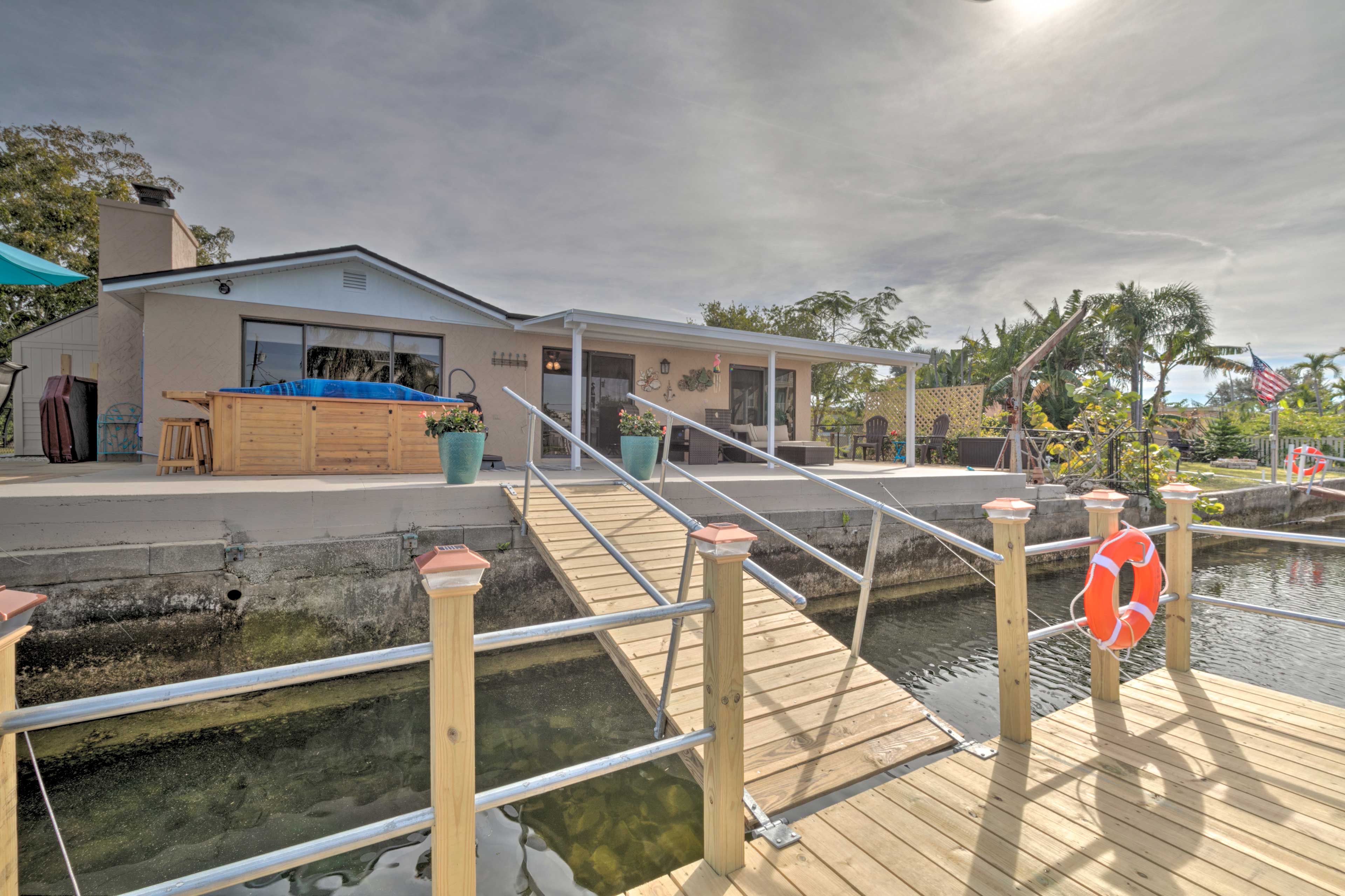 Property Image 2 - Canalfront Home w/ Dock & Access to Gulf of Mexico