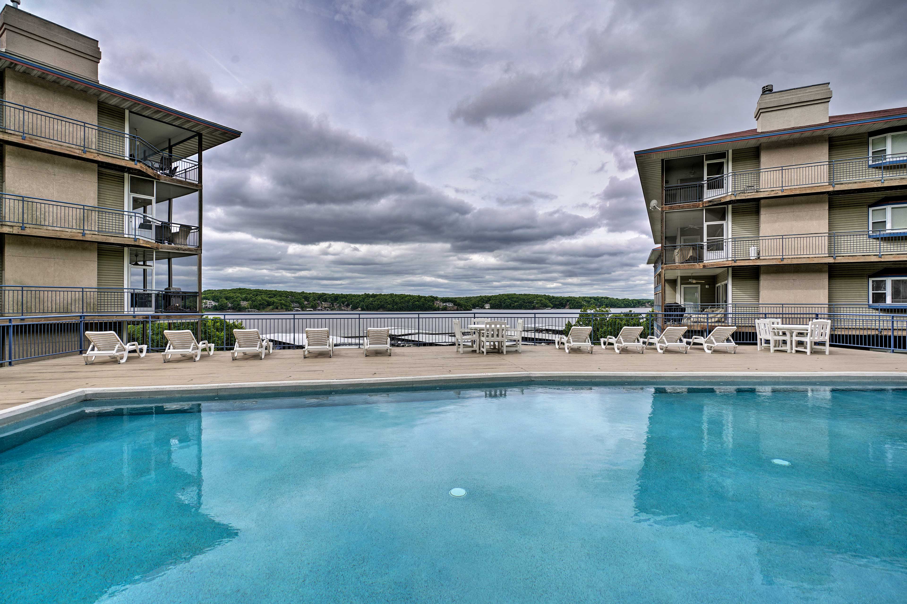 Property Image 2 - Waterfront Lake Ozark Condo w/ Deck & Pools
