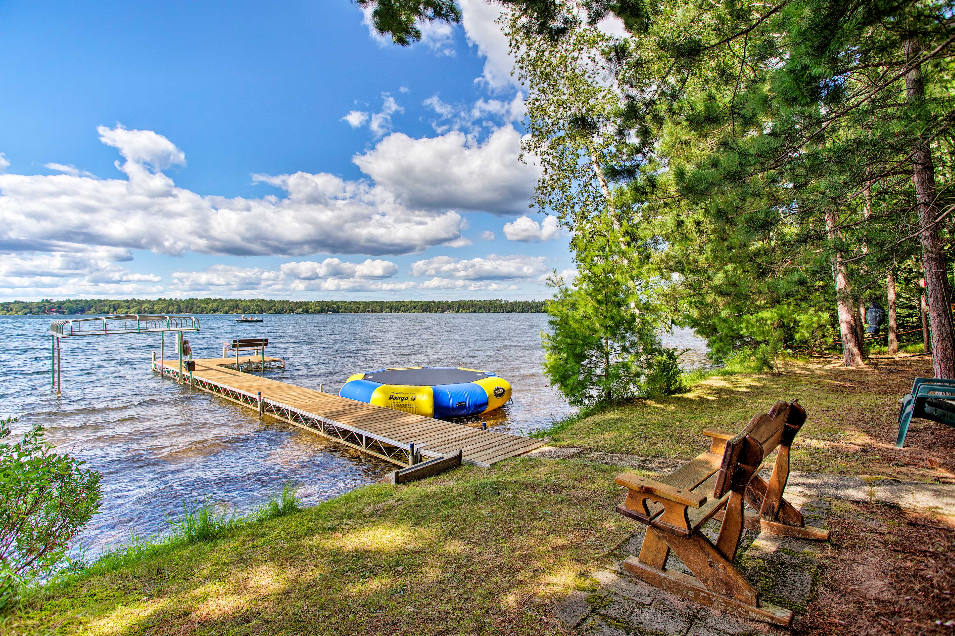 Property Image 2 - Private Retreat w/ Dock on Middle Eau Claire Lake!