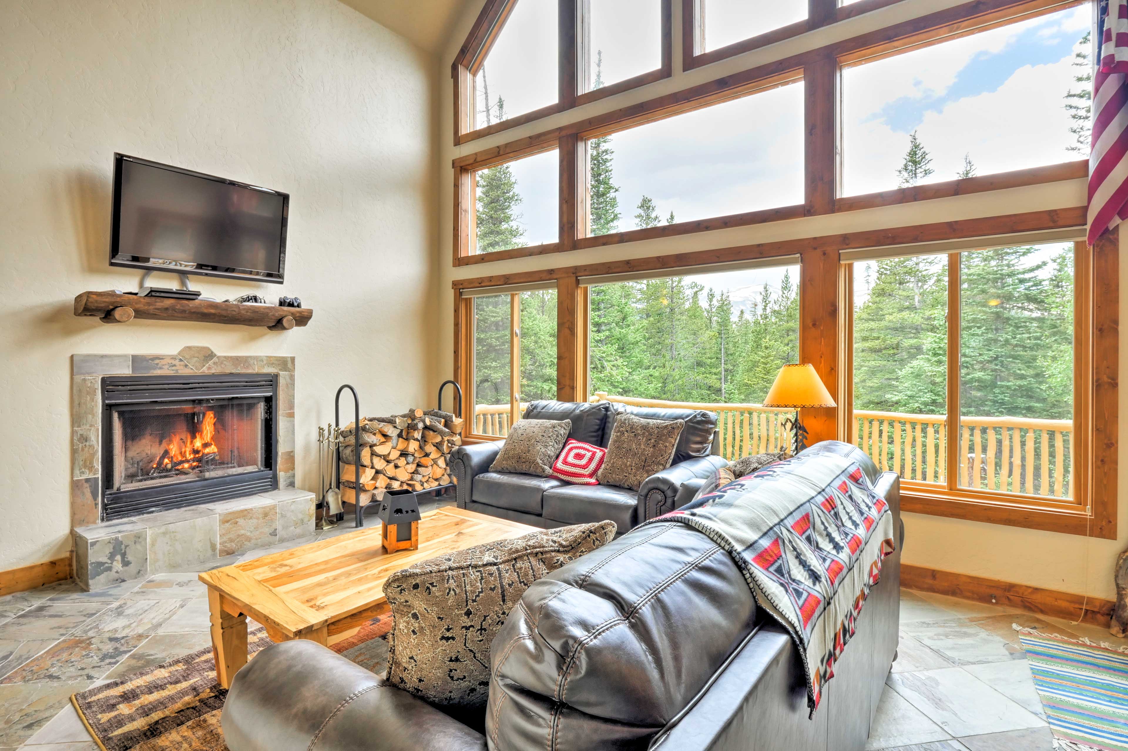 Property Image 1 - Fairplay Log Cabin w/Deck & Incredible Mtn Views!