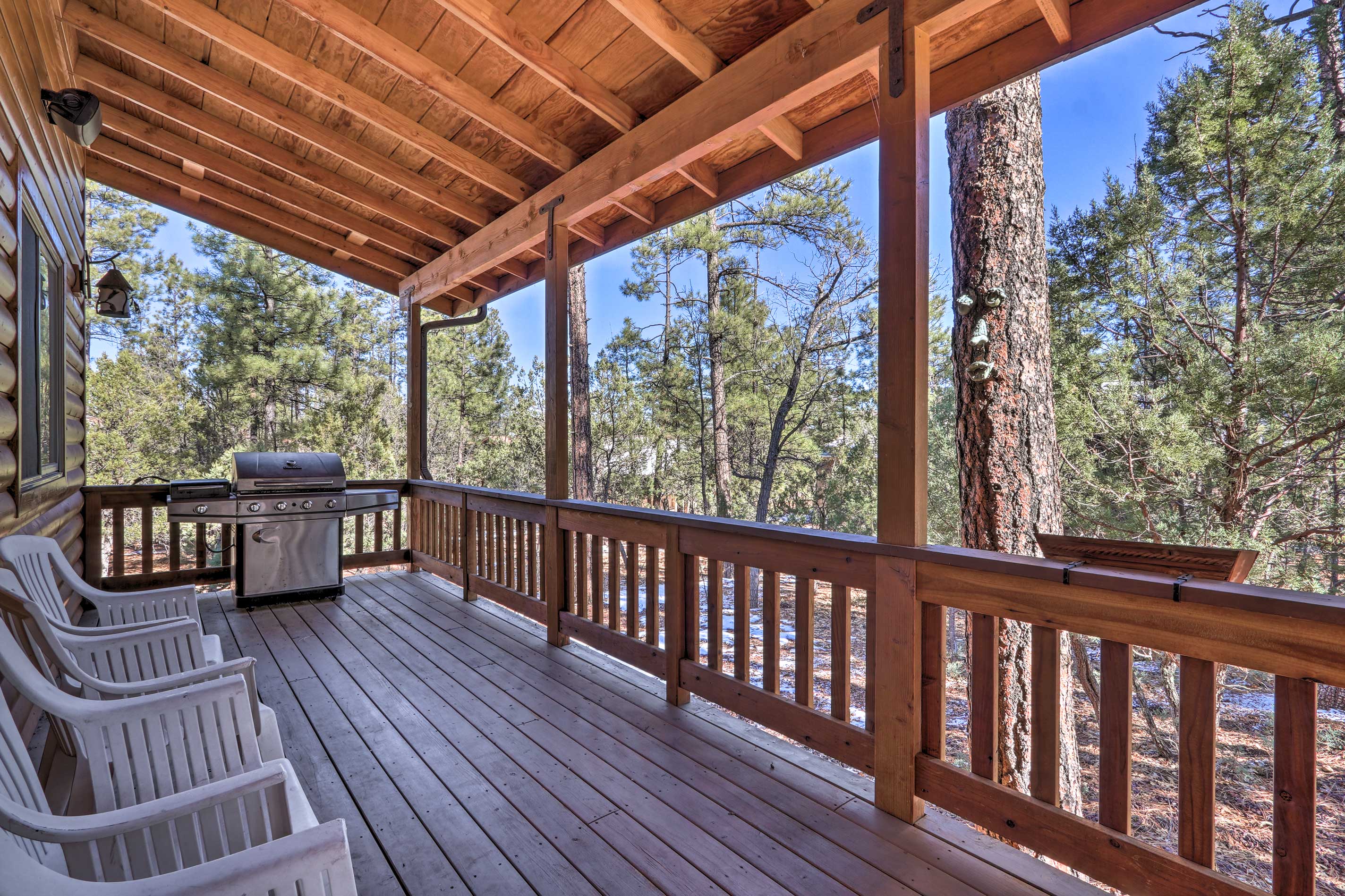 Property Image 2 - Cozy High Country Log Cabin: Hike, Fish, Golf, Ski