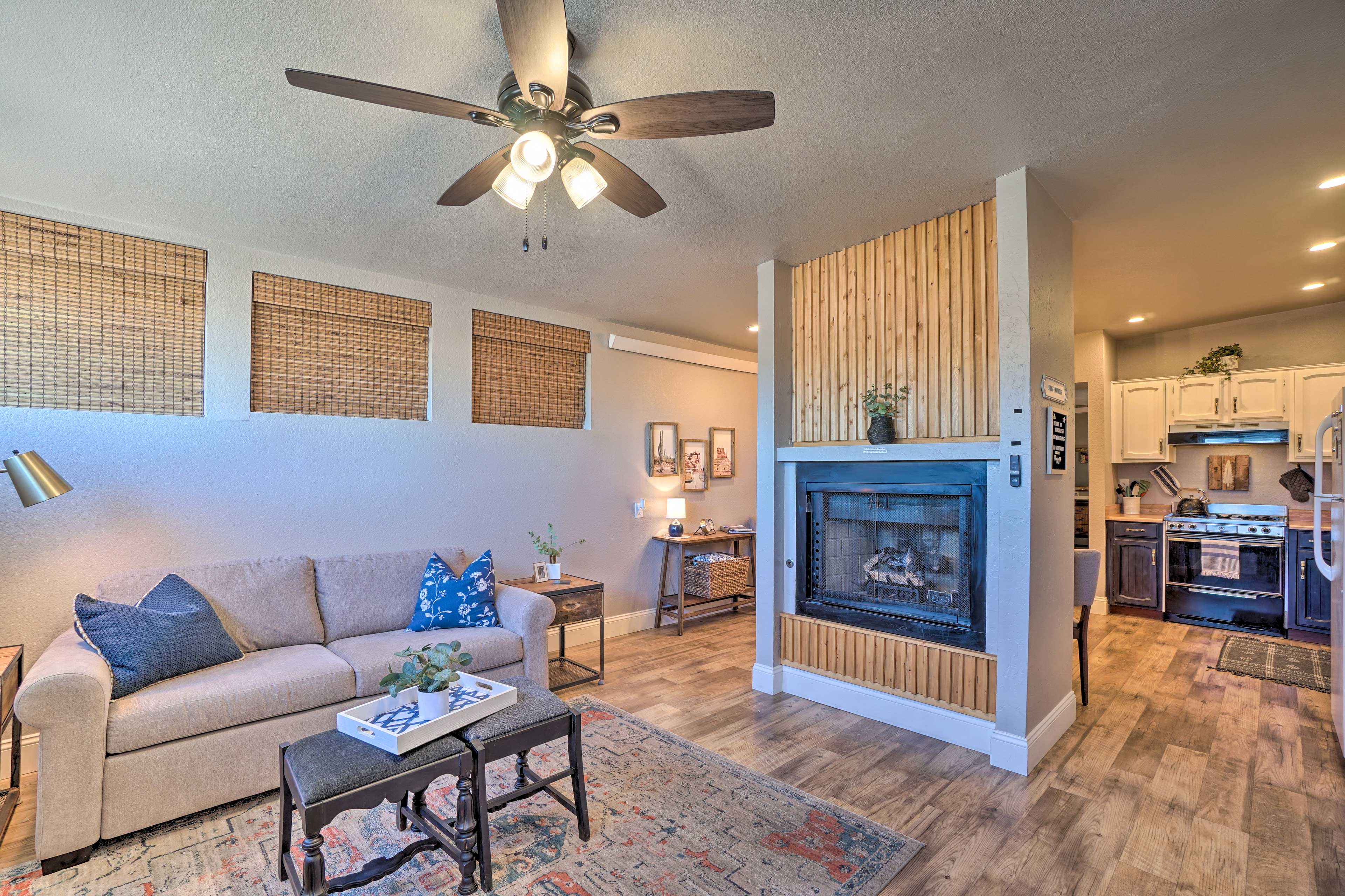 Property Image 1 - Luxe Route 66 Getaway with Fireplace in Downtown!