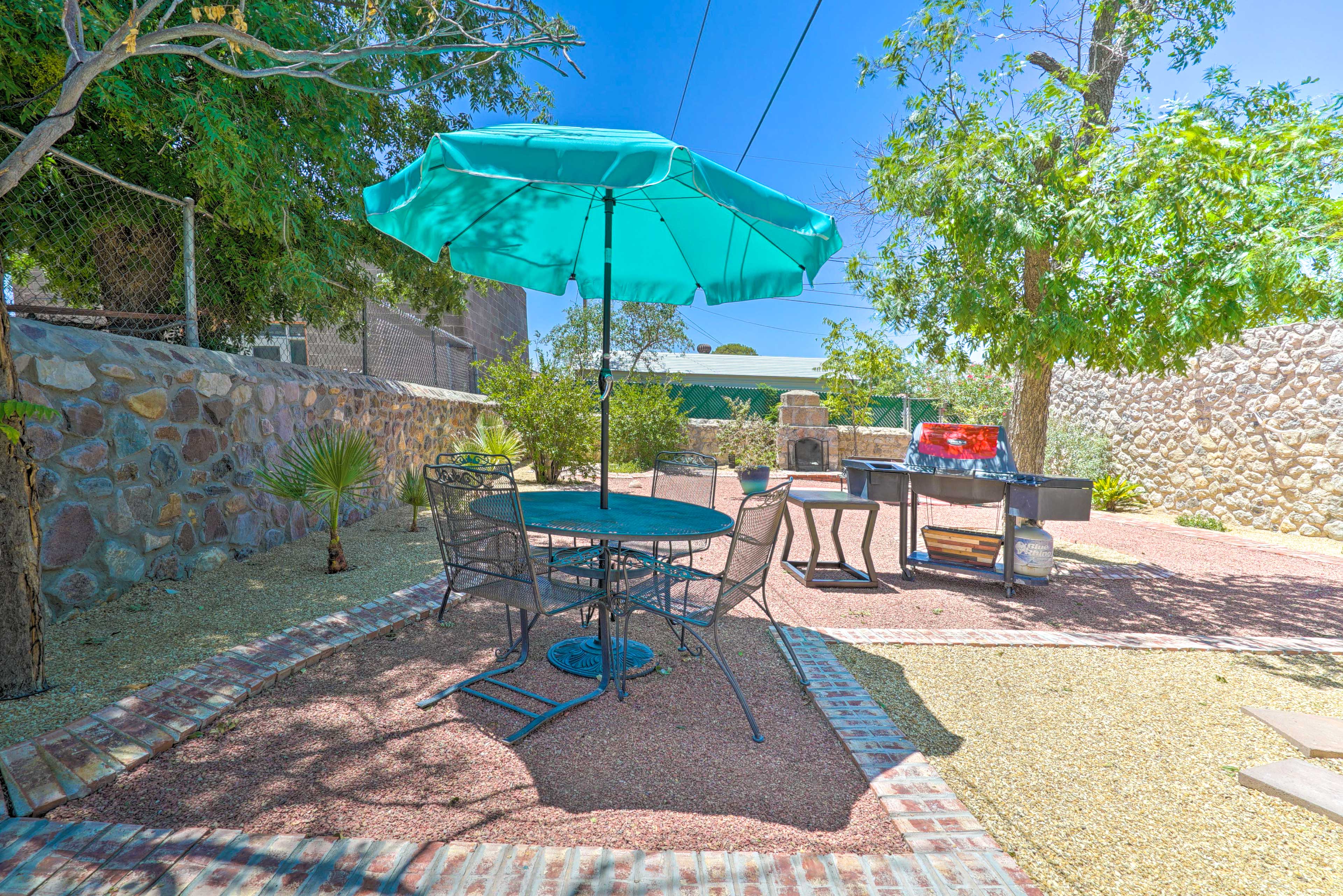 El Paso Home w/ Backyard + Outdoor Fireplace!