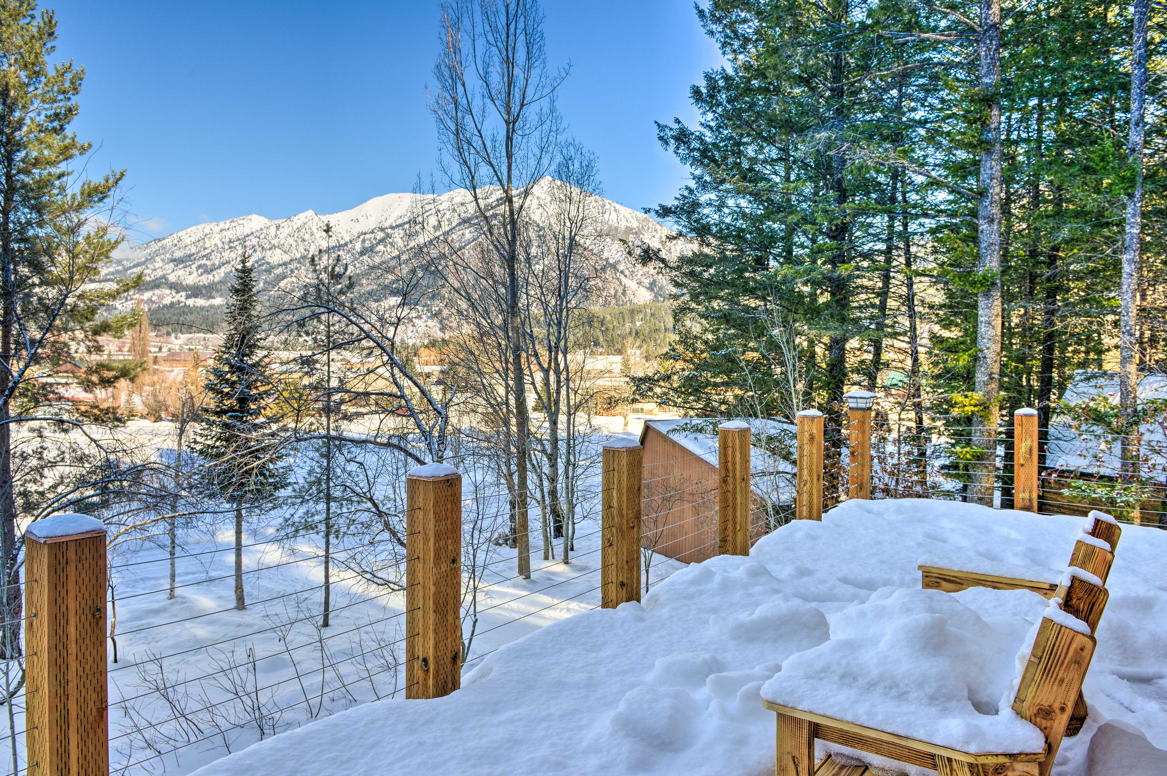 Property Image 2 - Alpine Adventures: Cozy Log Cabin w/ Deck & Views!