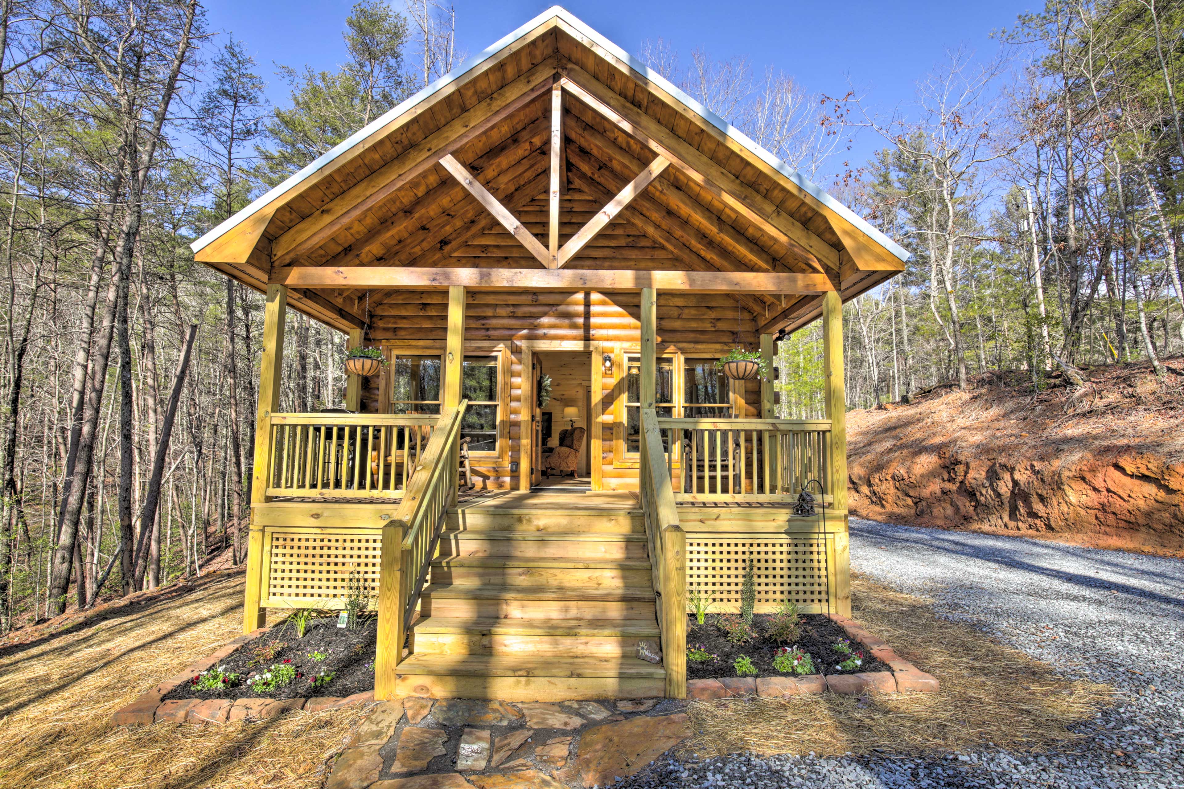 Property Image 2 - NEW! Couples Getaway Cabin by Hiking + Waterfalls!