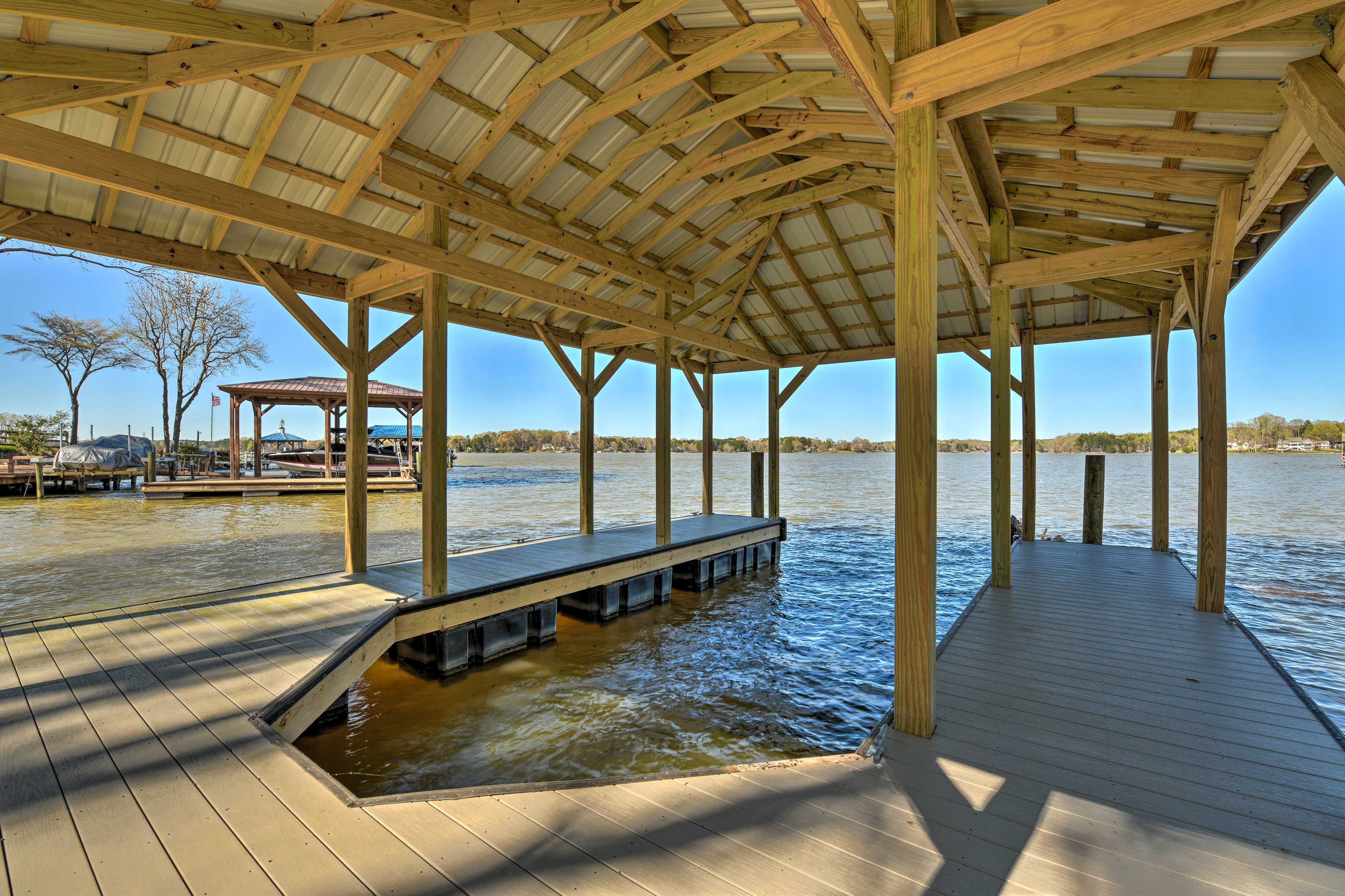 Property Image 2 - NEW! Modern Lakefront Oasis w/ Private Dock & Yard