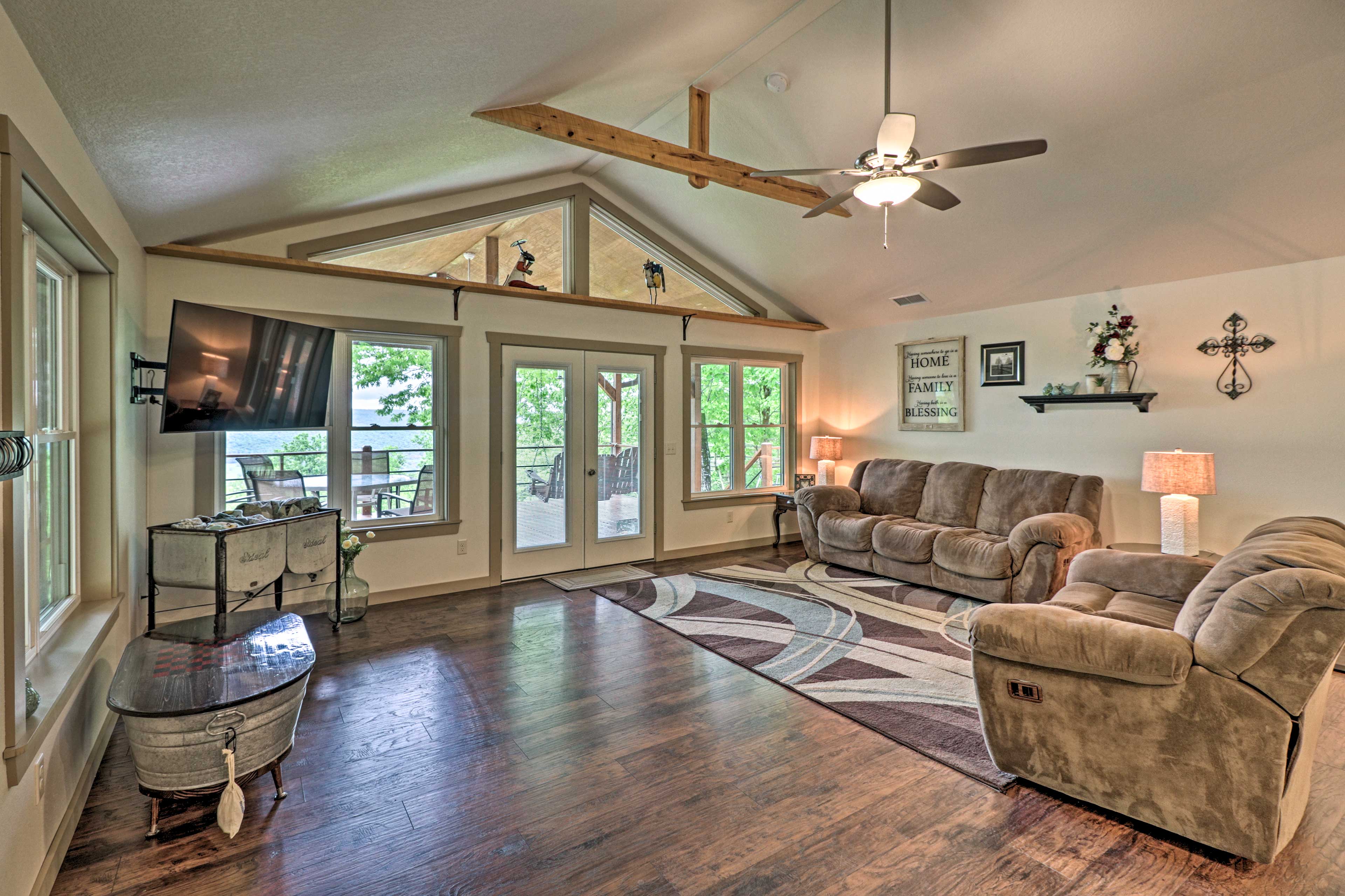 Property Image 1 - Spacious & Elegant Mountain View Cabin w/ Deck!