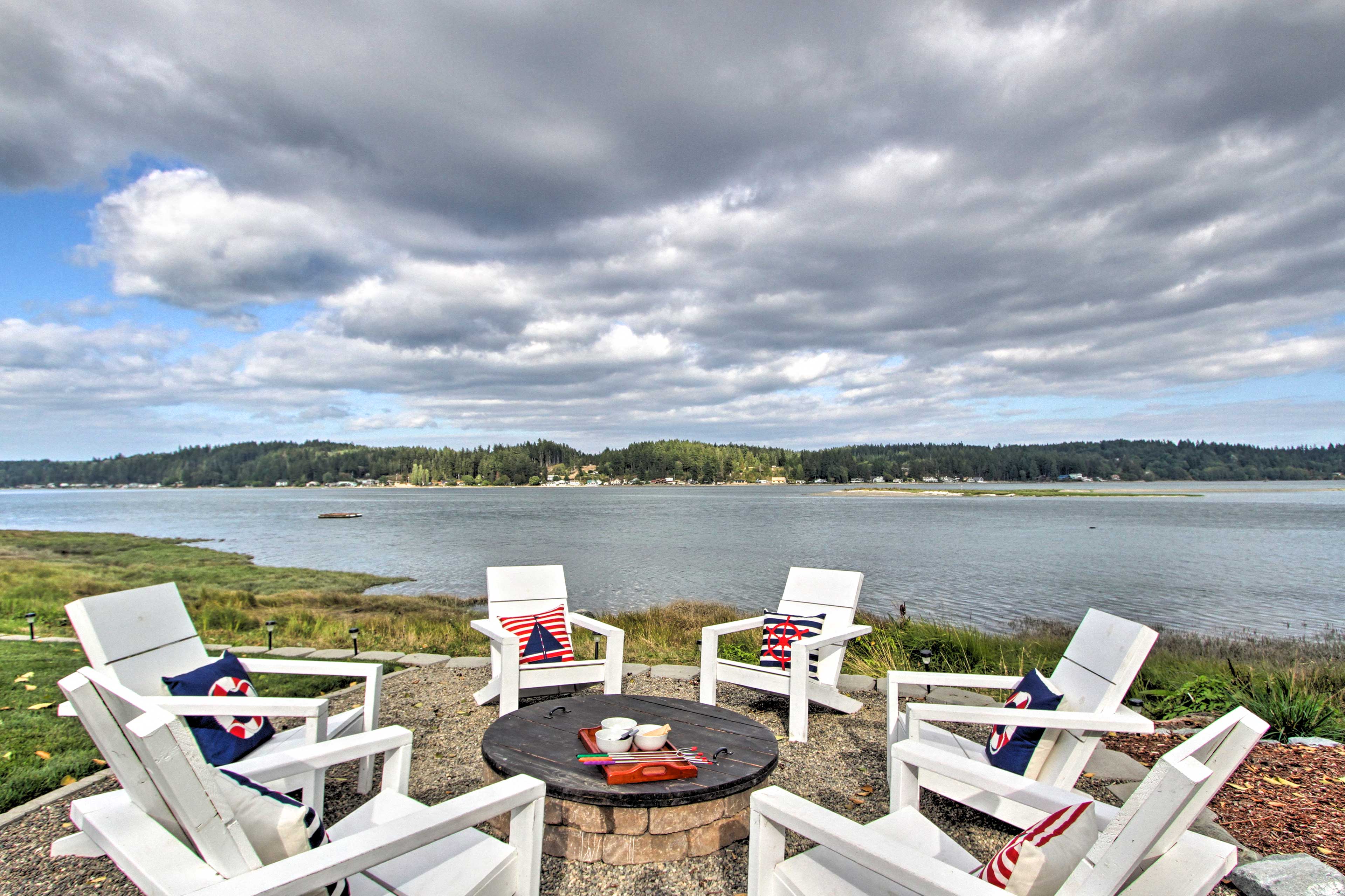 Property Image 2 - Waterfront Allyn Home with Fire Pit + Backyard!