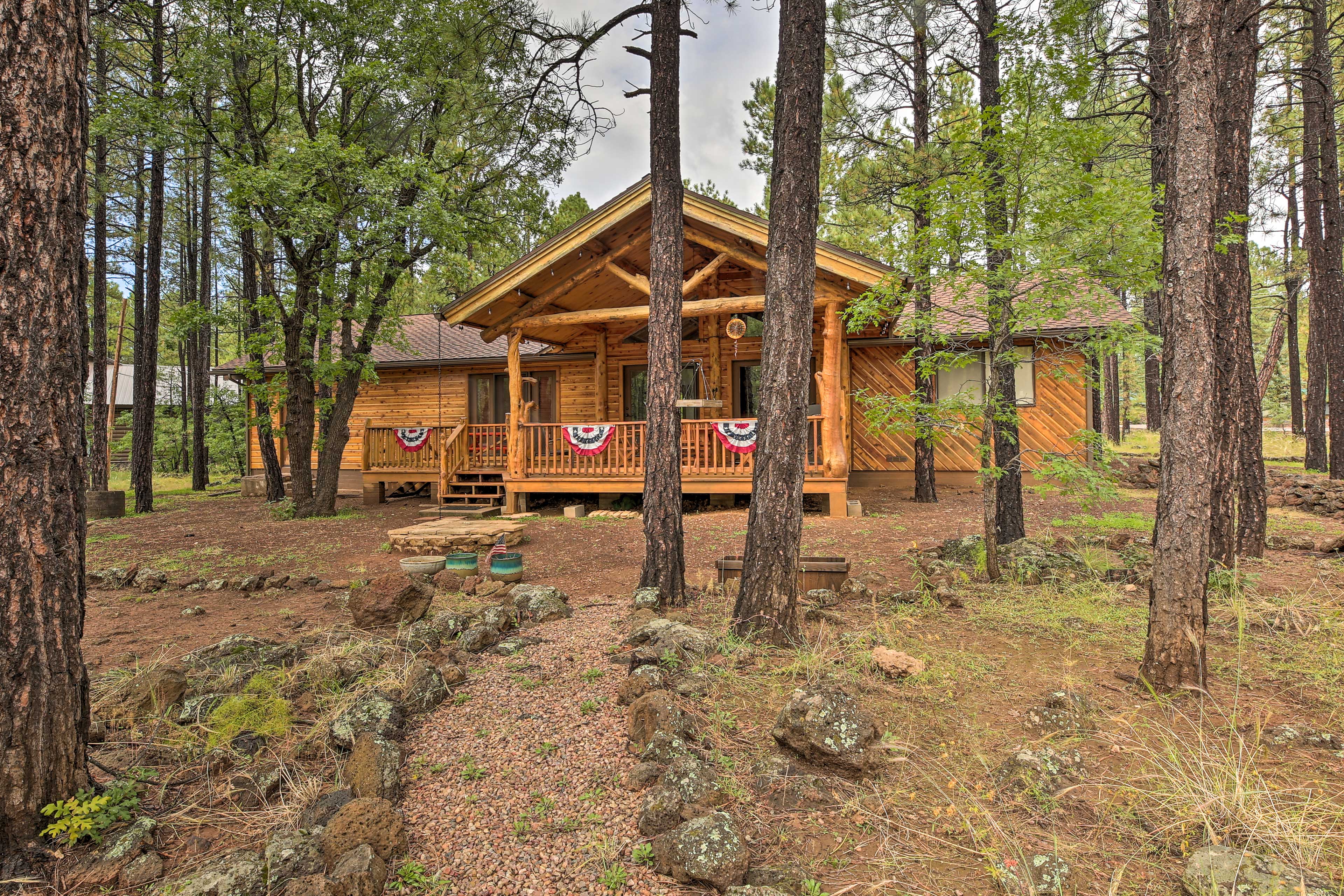 Property Image 1 - Lush Pinetop Retreat w/ Wooded Views & Deck!