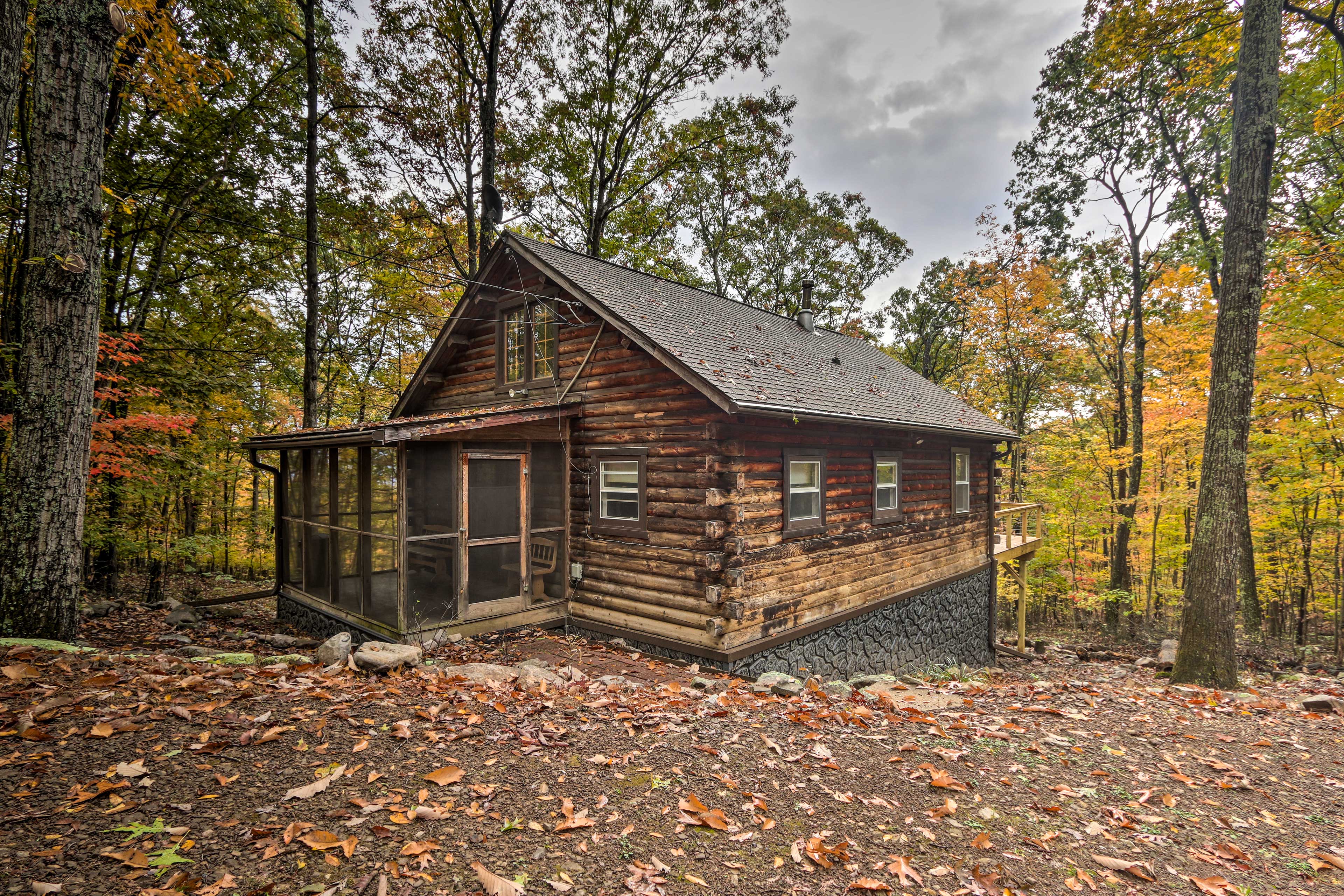 Property Image 2 - Rustic Log Cabin w/ Updated Interior & Deck!