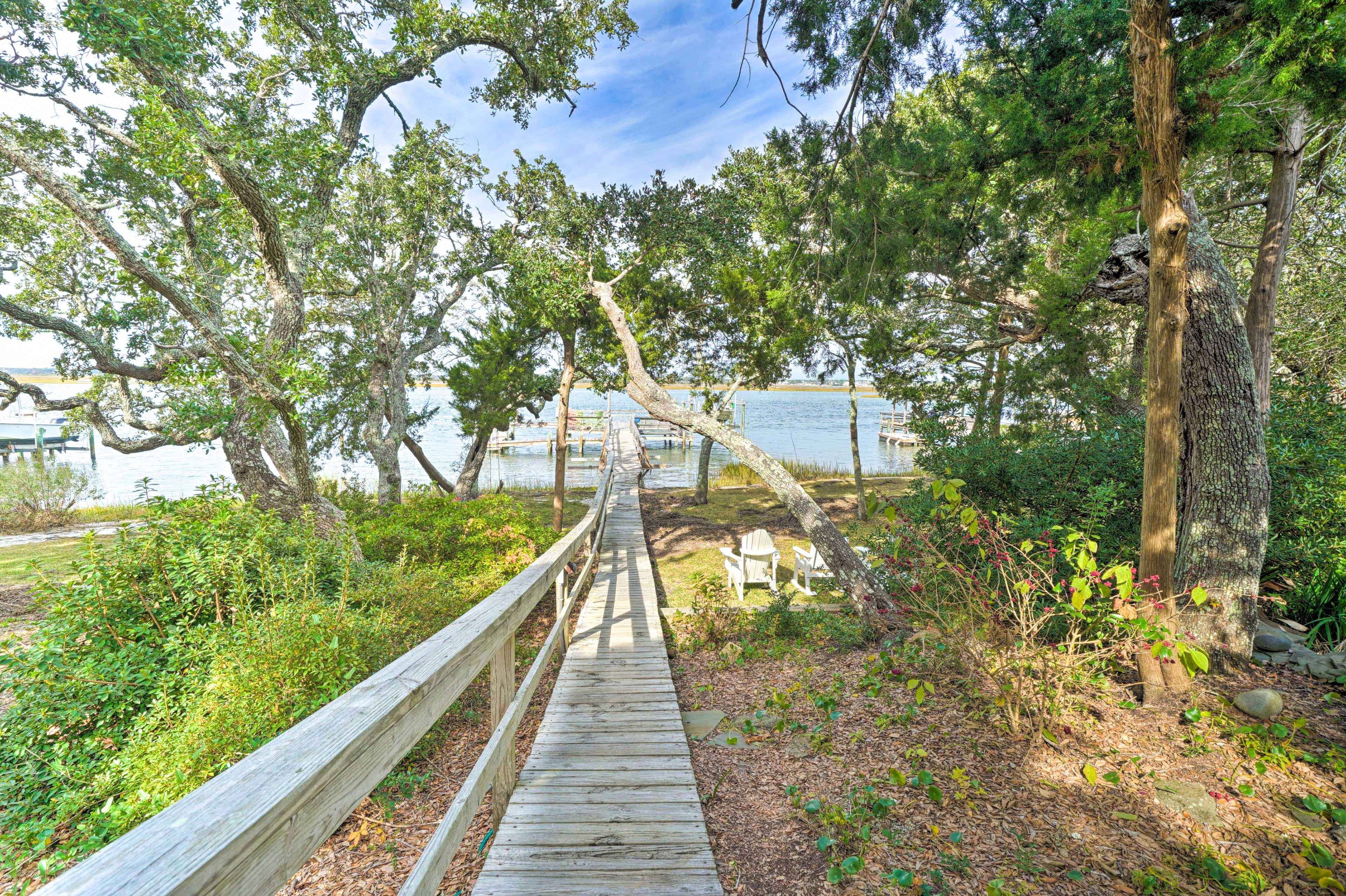 Property Image 2 - ’Reel Blessed’ Topsail Beach Home w/ Dock on Sound