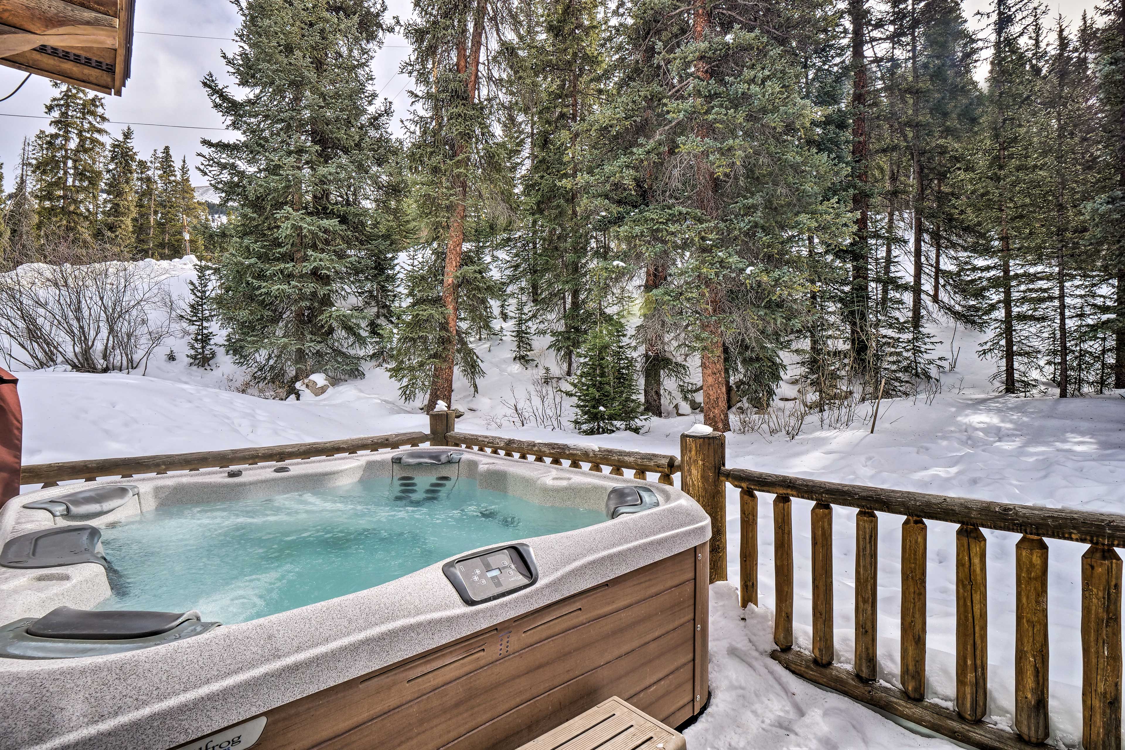 Property Image 2 - Rustic Mountain Cabin with Private Hot Tub & Deck!