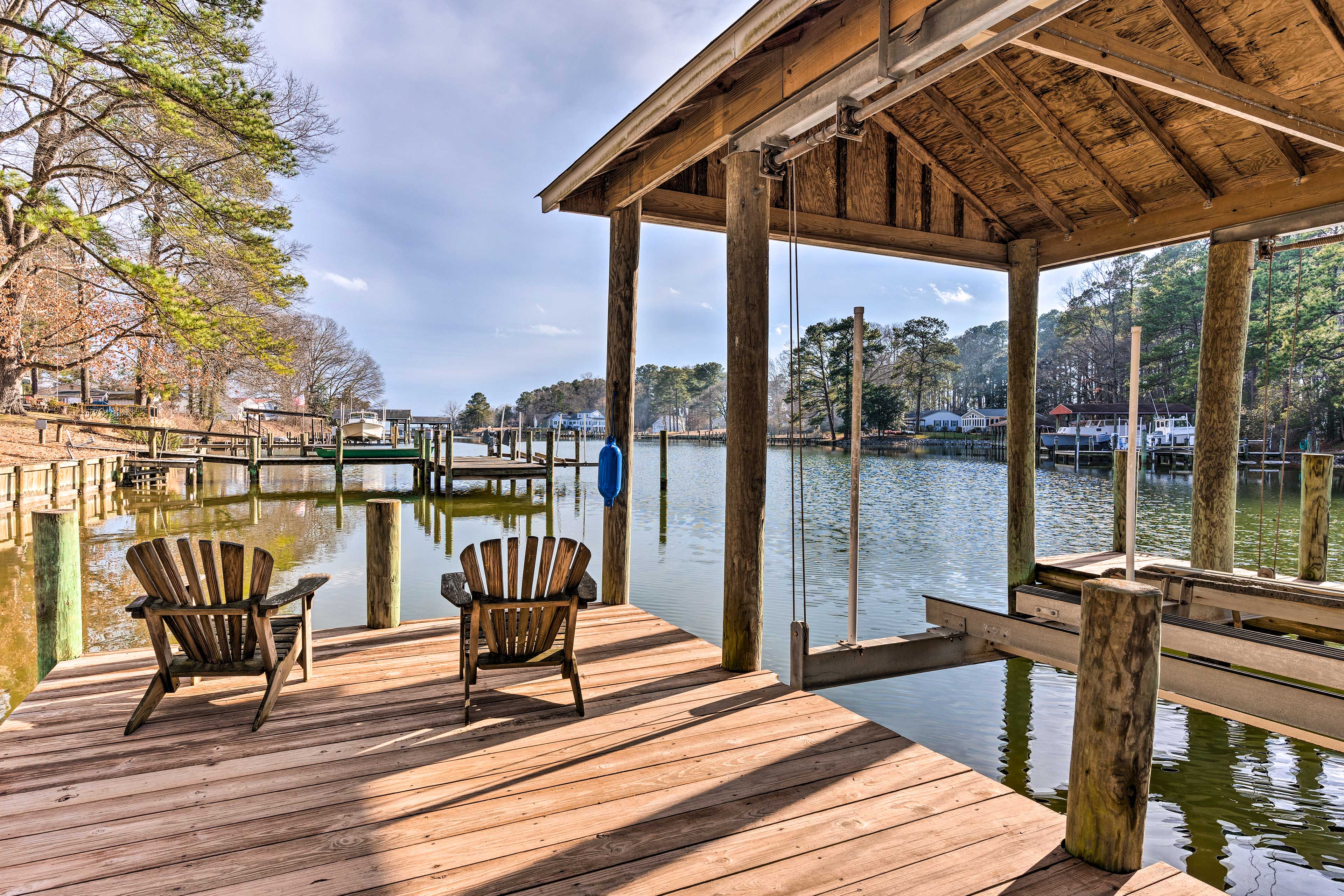 Property Image 1 - Bright Reedville Abode w/ Dock on Whays Creek!