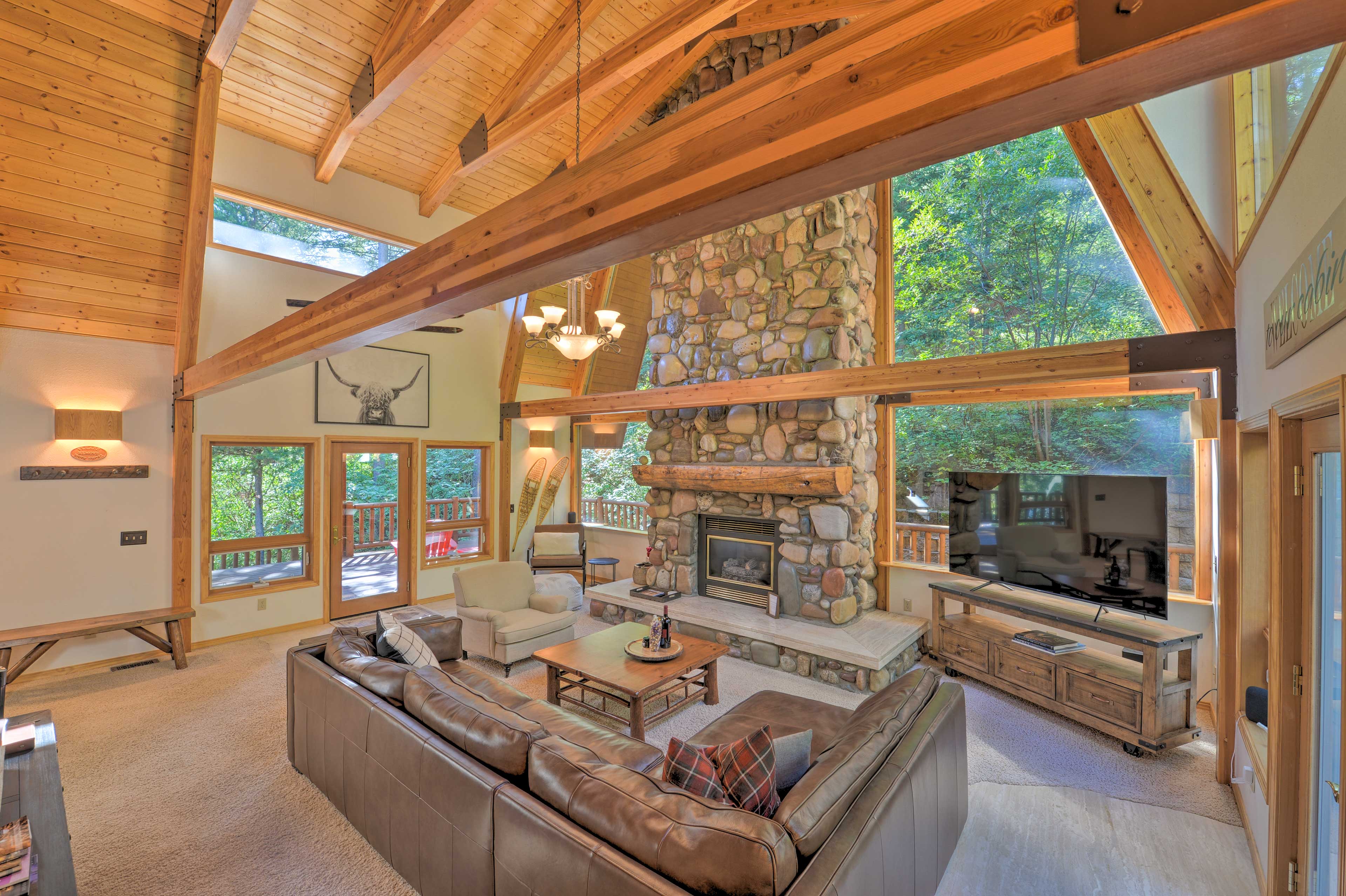 Property Image 1 - Spacious Alpine Cabin w/ Fireplace & Deck!