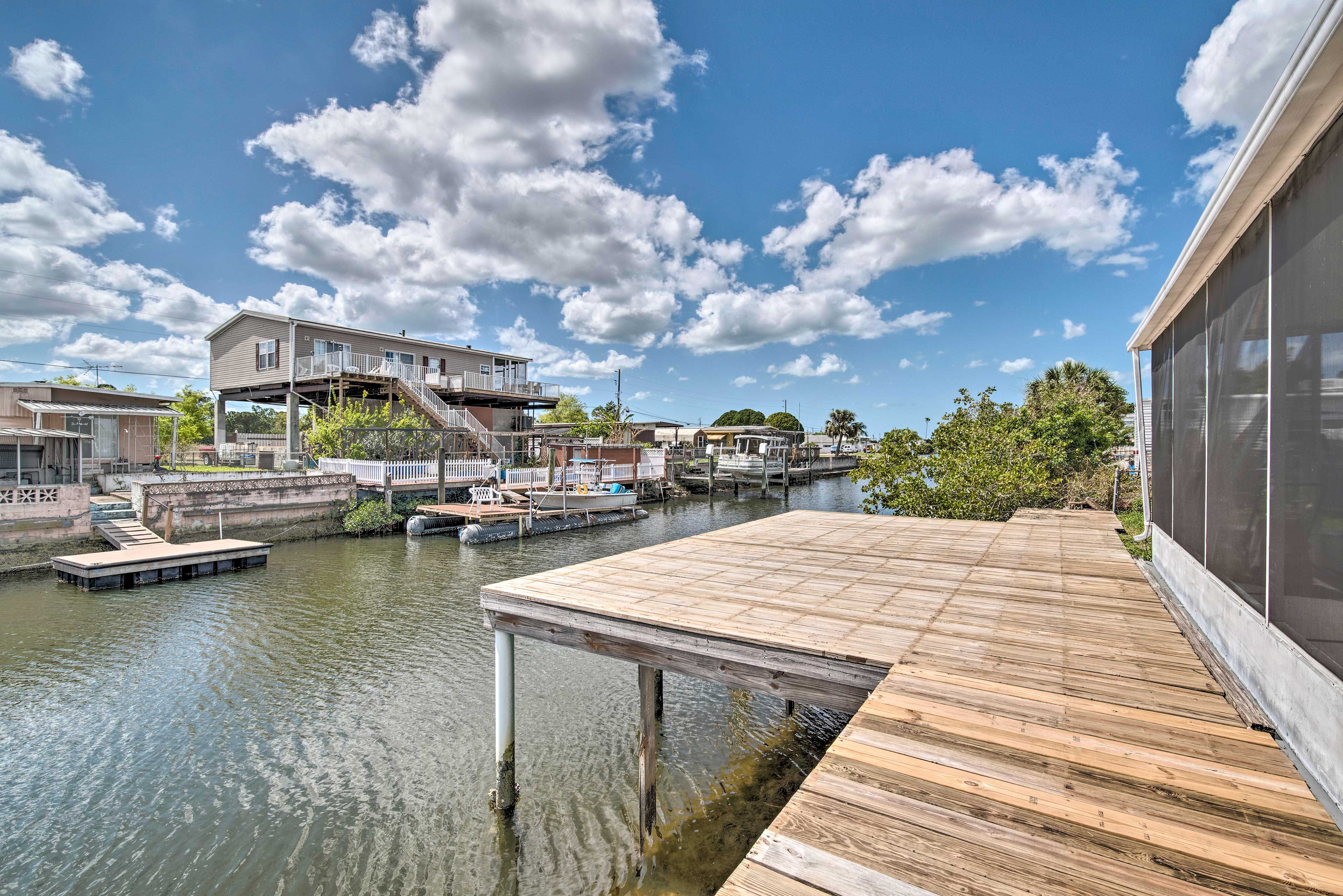 Property Image 1 - NEW! Sunny Hudson Escape w/ Gulf Views & Boat Dock