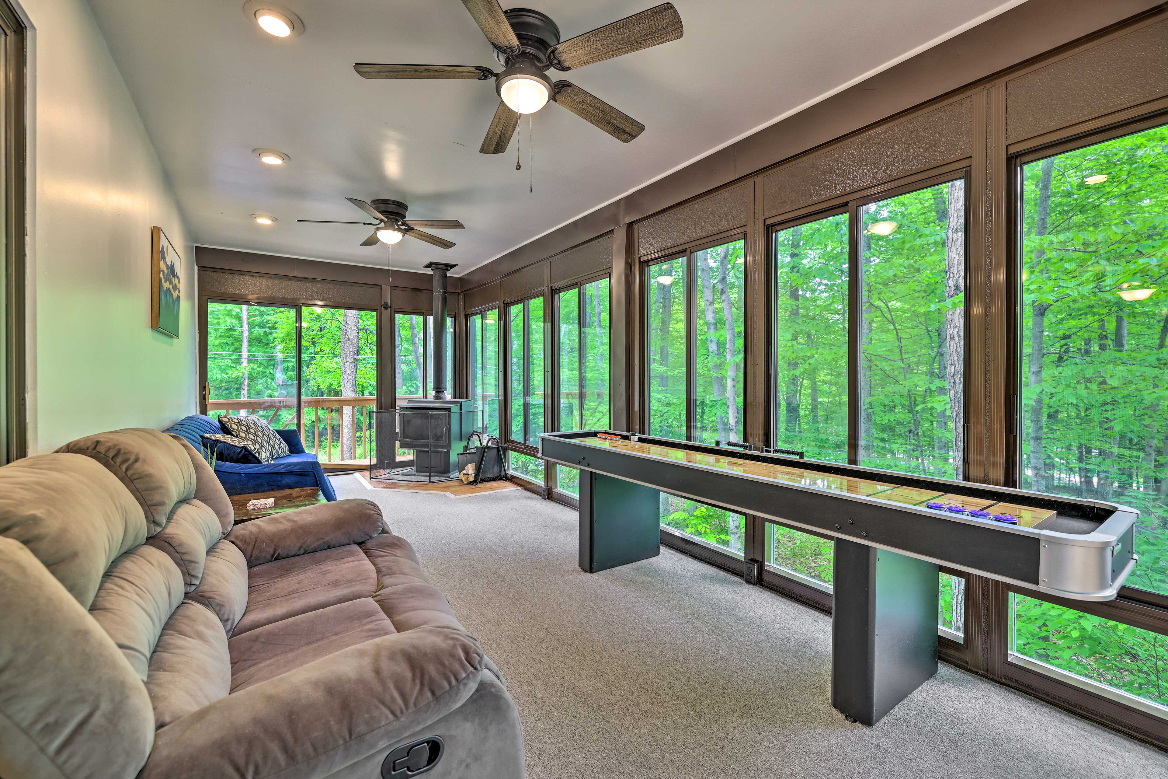 Property Image 1 - Gorgeous Chalet w/ Deck, Fire Pit & Sunroom!