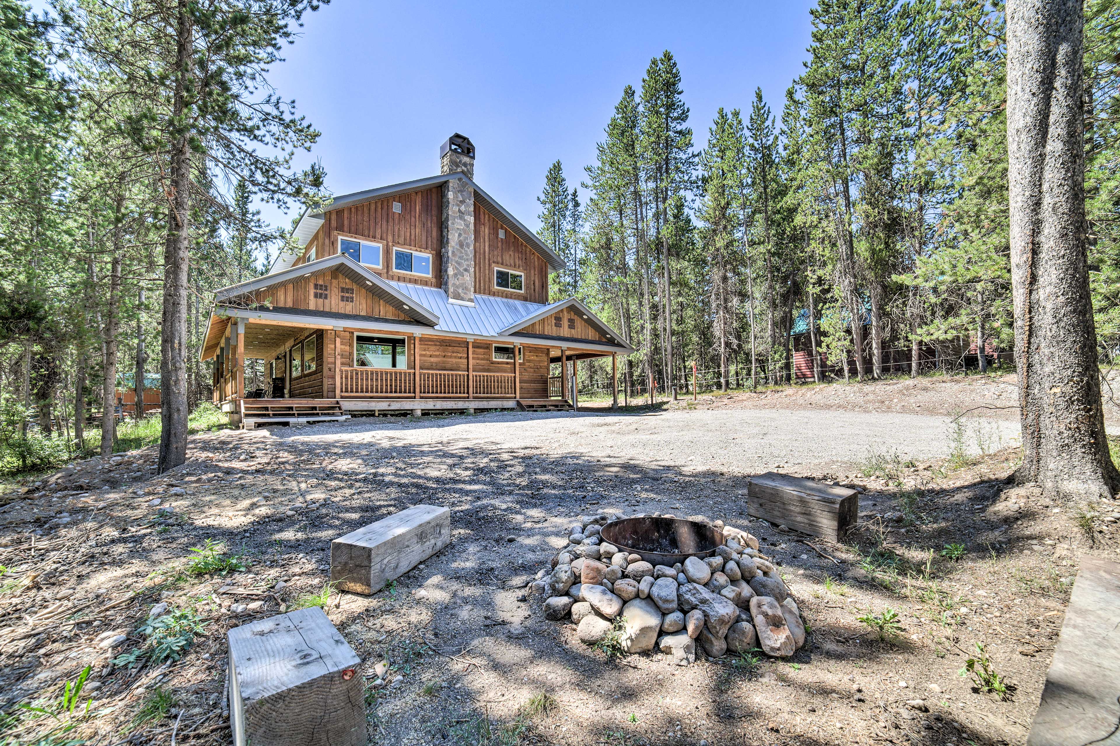 Property Image 1 - NEW! Contemporary Cabin w/ Game Room & Fire Pit