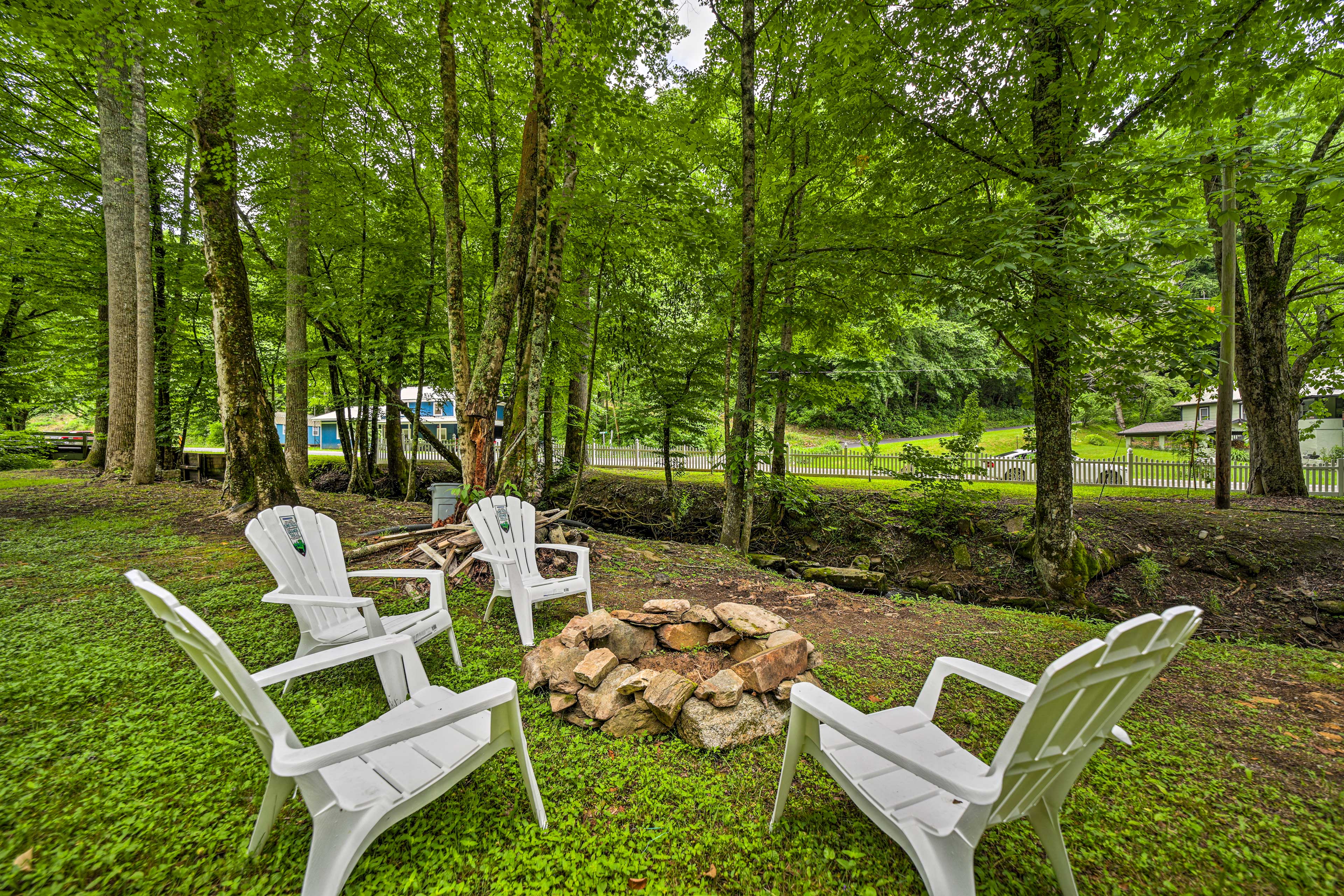 Property Image 2 - Tranquil Creekfront Bryson City Home w/ Grill!