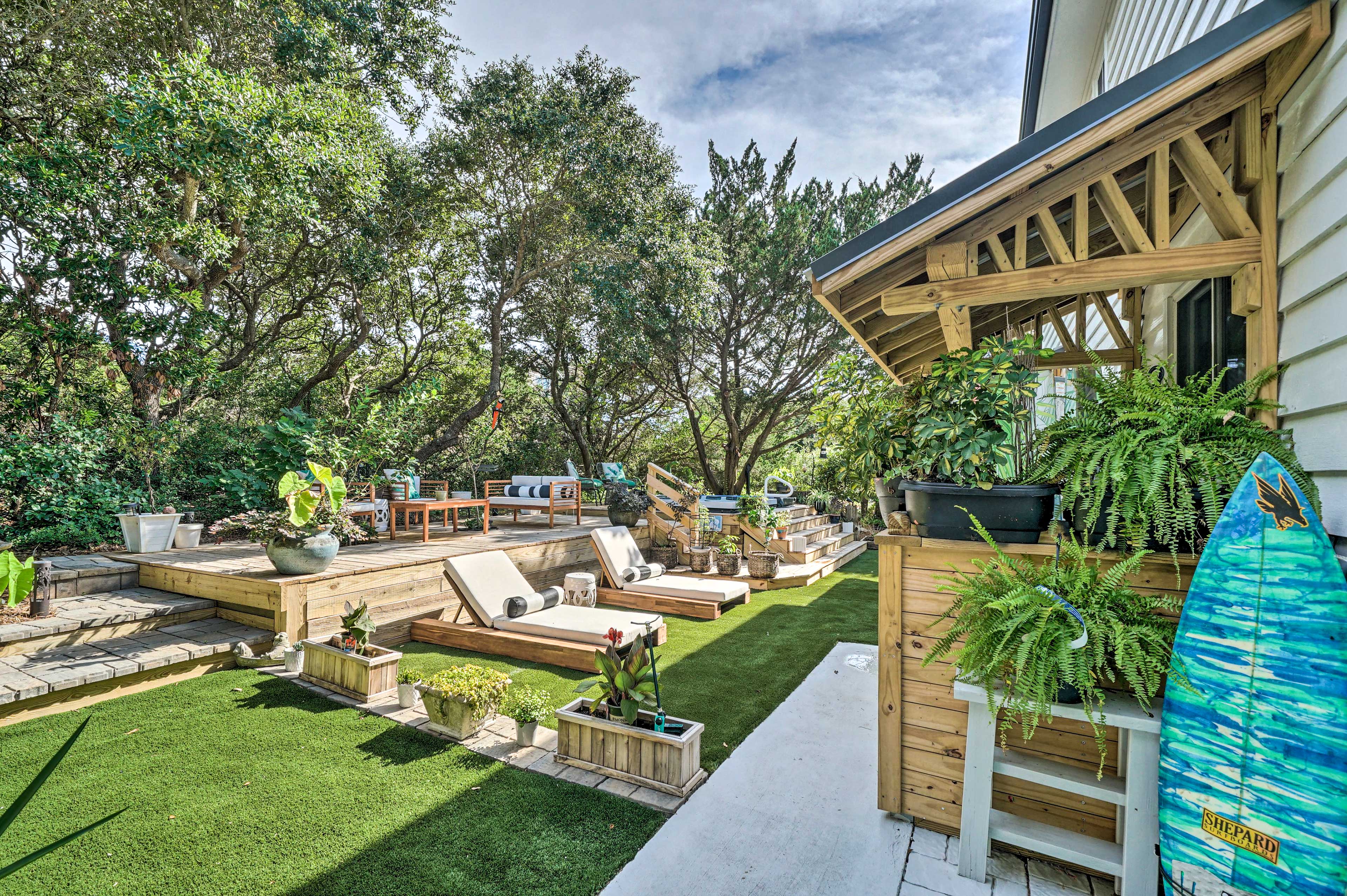 Property Image 1 - Holly Ridge Home: Outdoor Oasis w/ Hot Tub