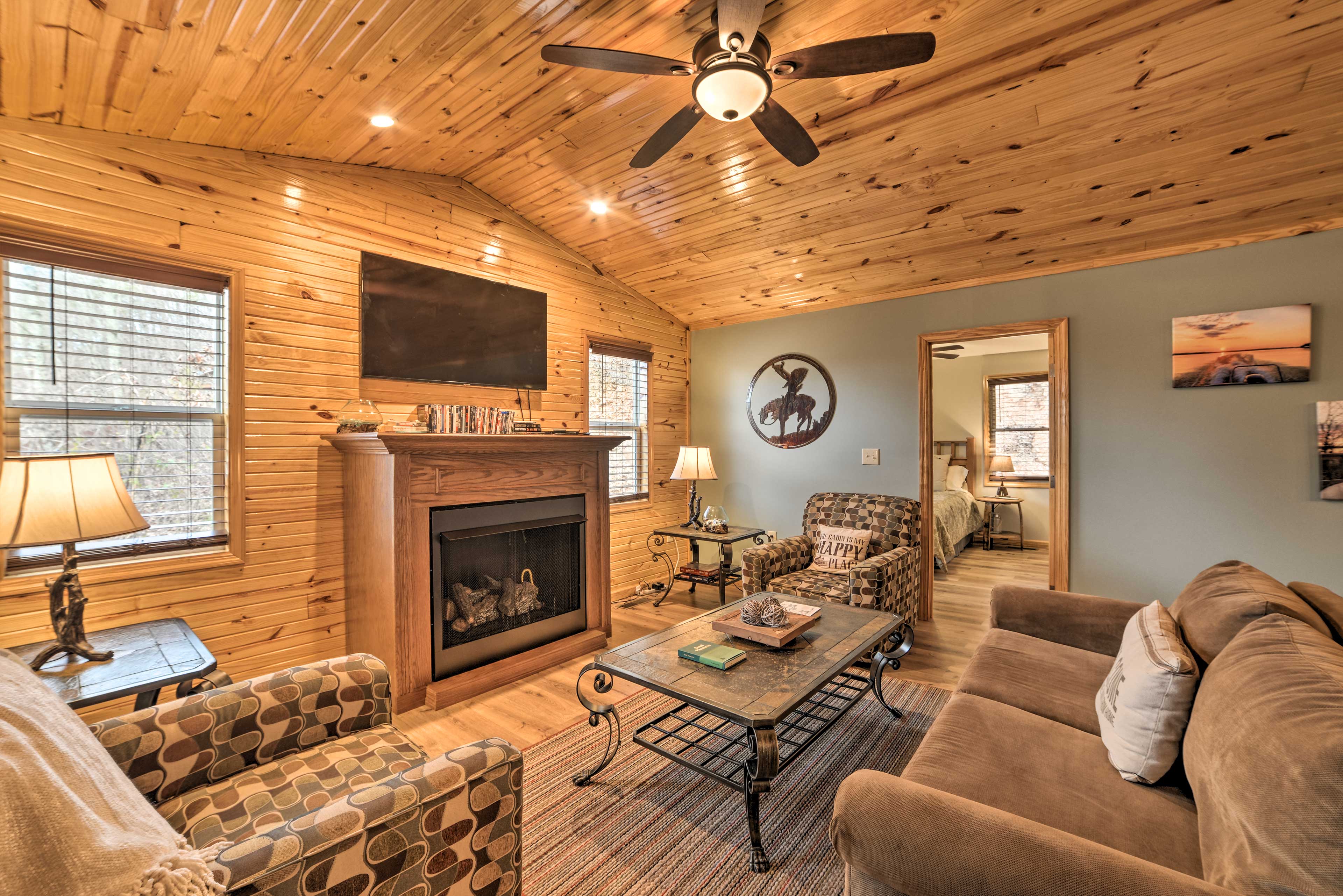 Property Image 2 - Cozy Waverly Cabin w/ Fireplace & Deck!