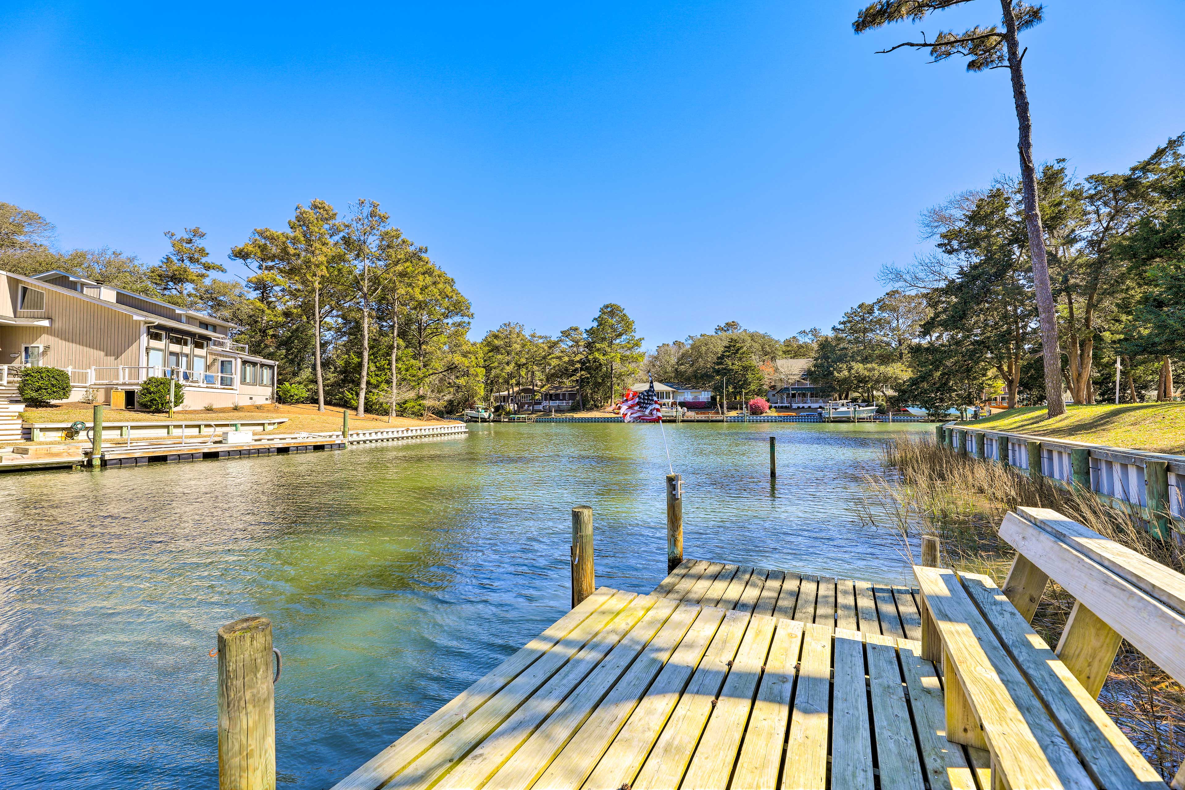 Property Image 1 - Waterfront Pine Knoll Shores Gem w/ Boat Dock